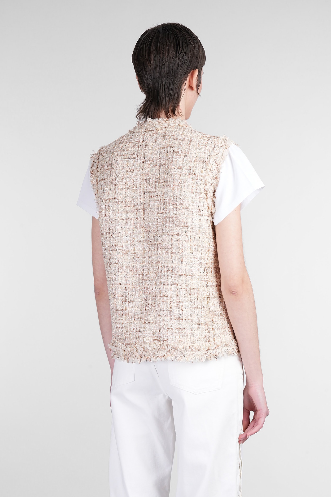 Iro Ozya Casual Jacket In Beige Polyester