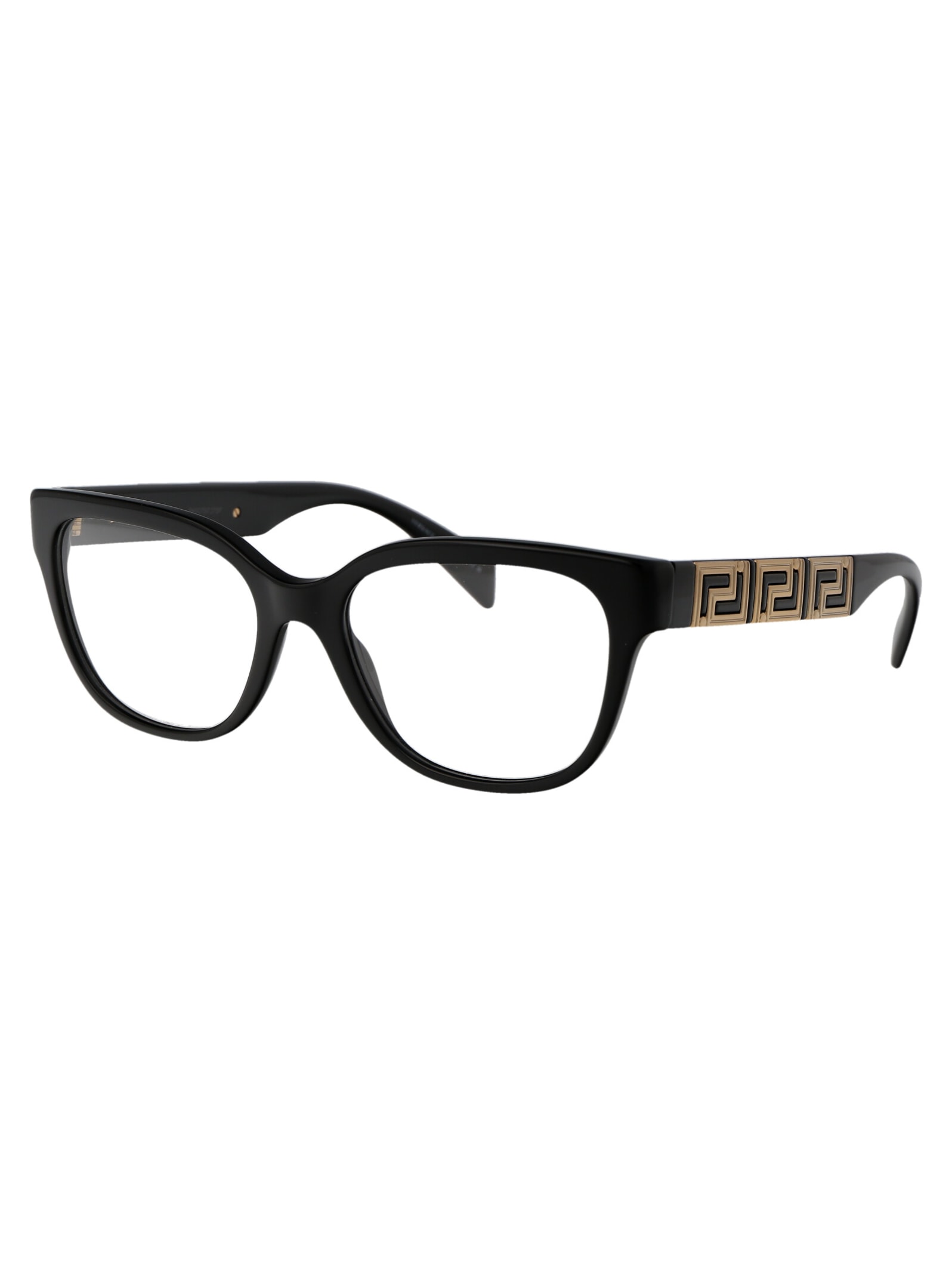 Shop Versace 0ve3338 Glasses In Gb1 Black