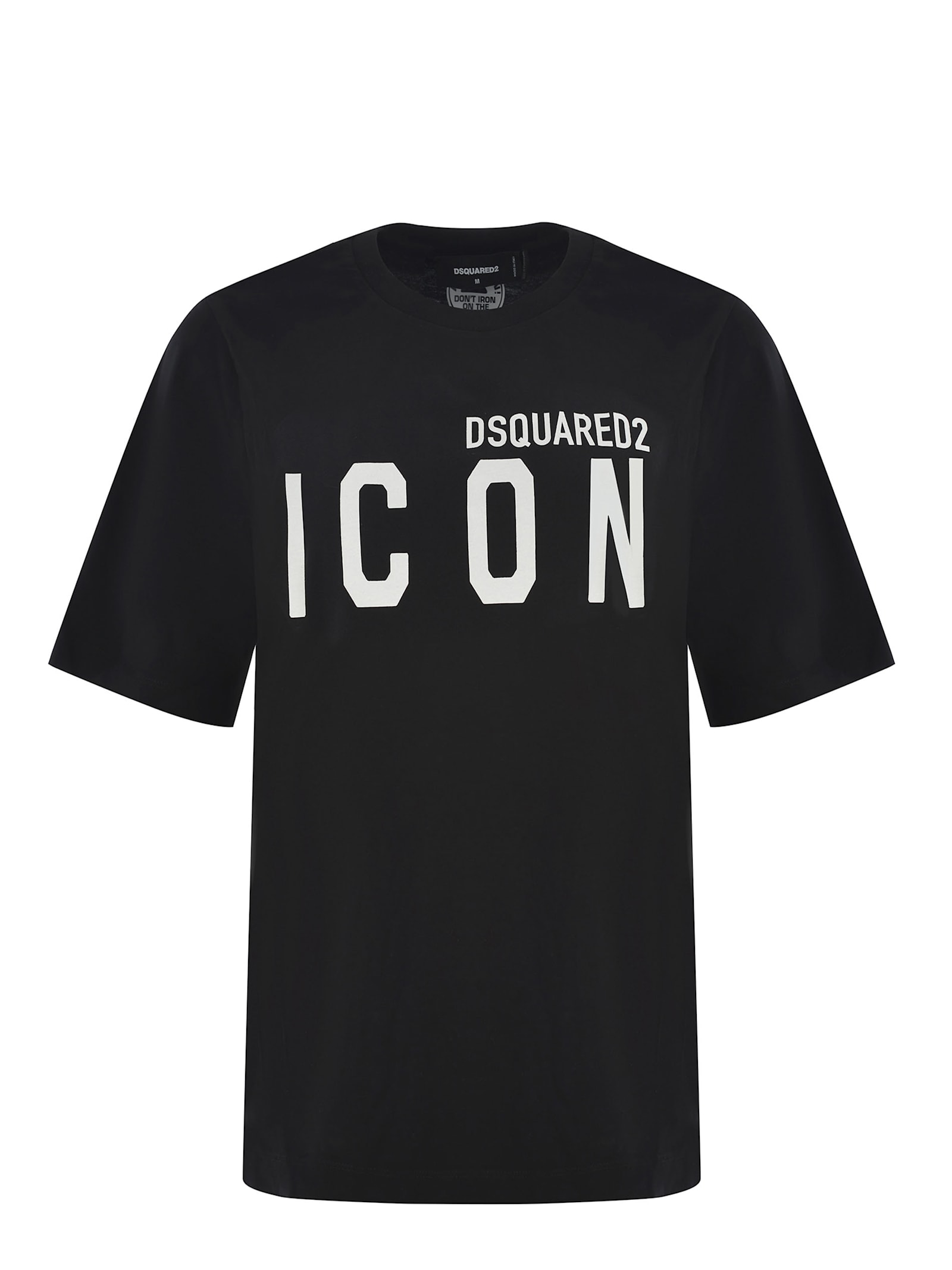 Shop Dsquared2 T-shirt  Icon Made Of Cotton In Black