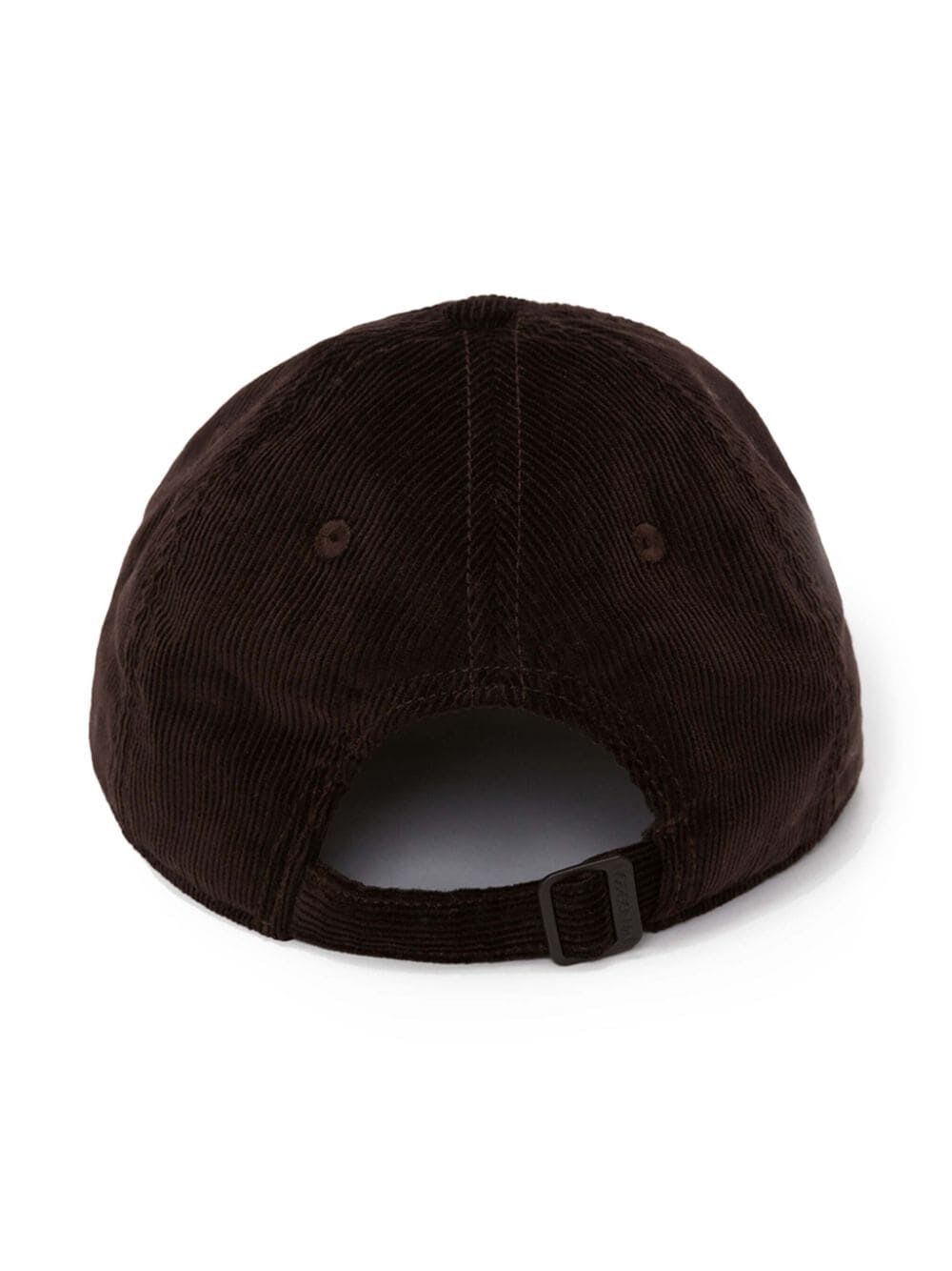 Shop Jw Anderson Basebal Cap Corduroy In Dark Brown