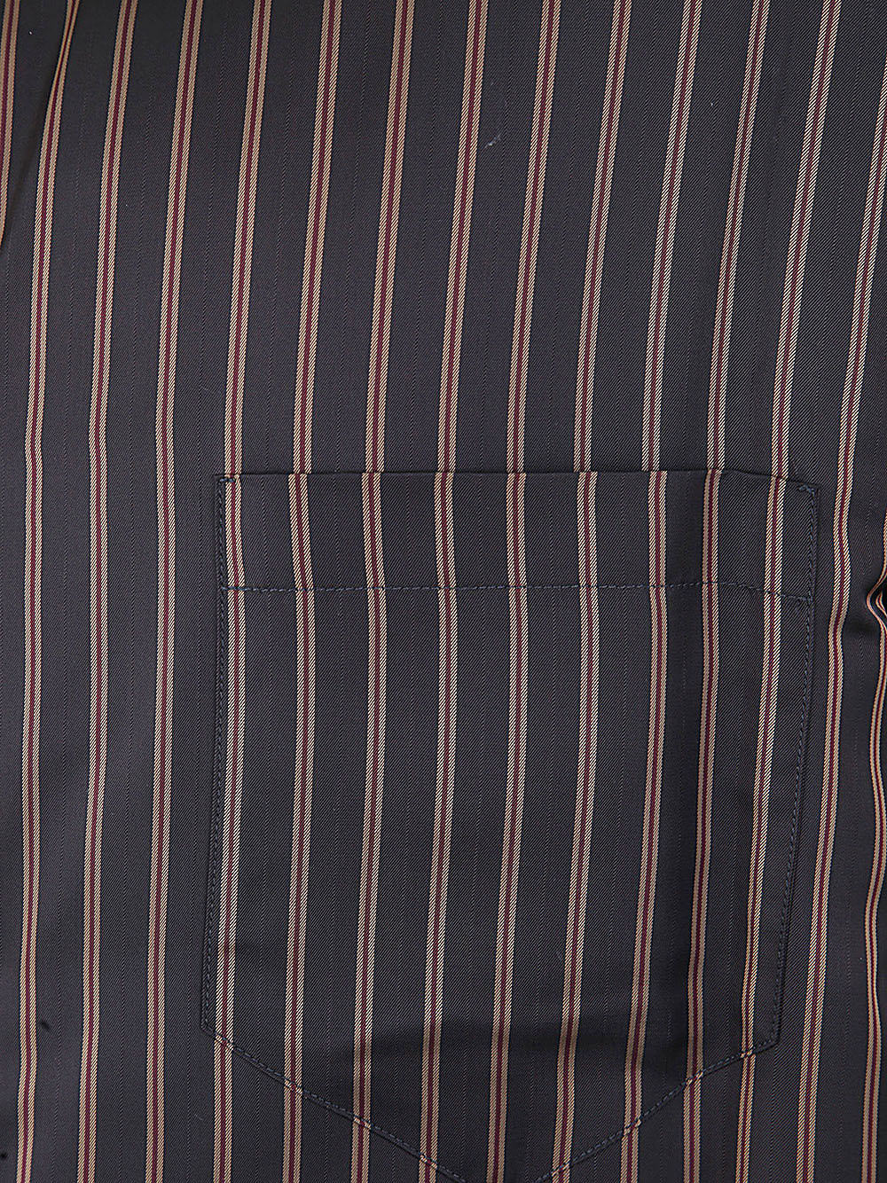 Shop Maison Margiela Shirt In F Dark Navy Stripe