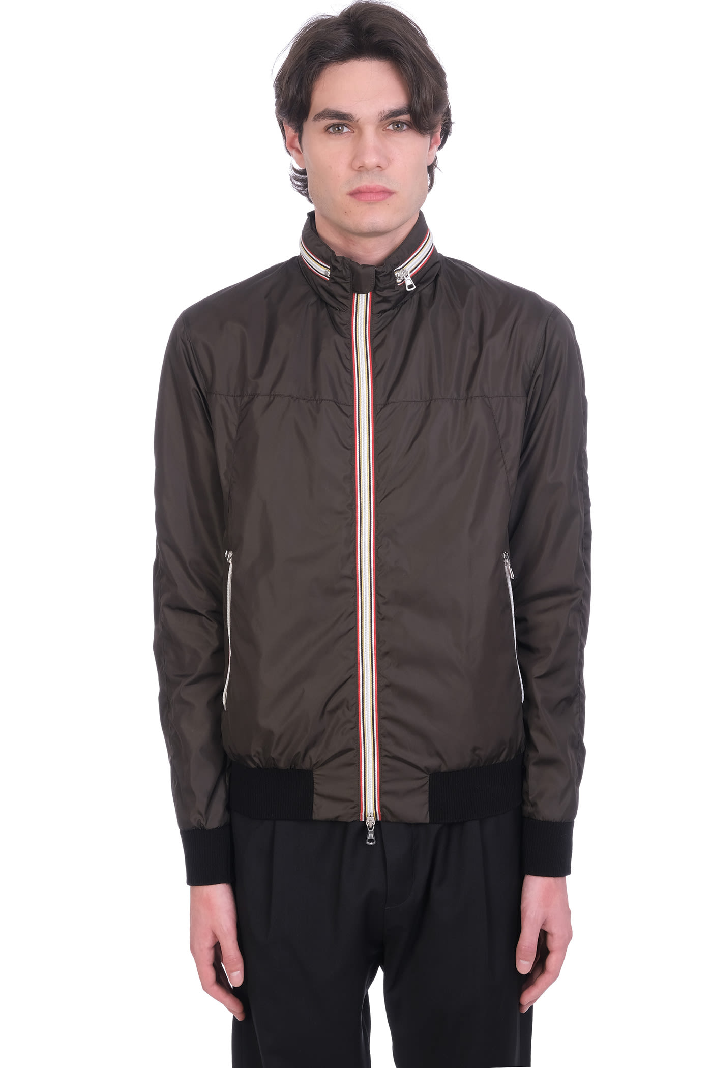 Low Brand Peter Casual Jacket In Green Nylon