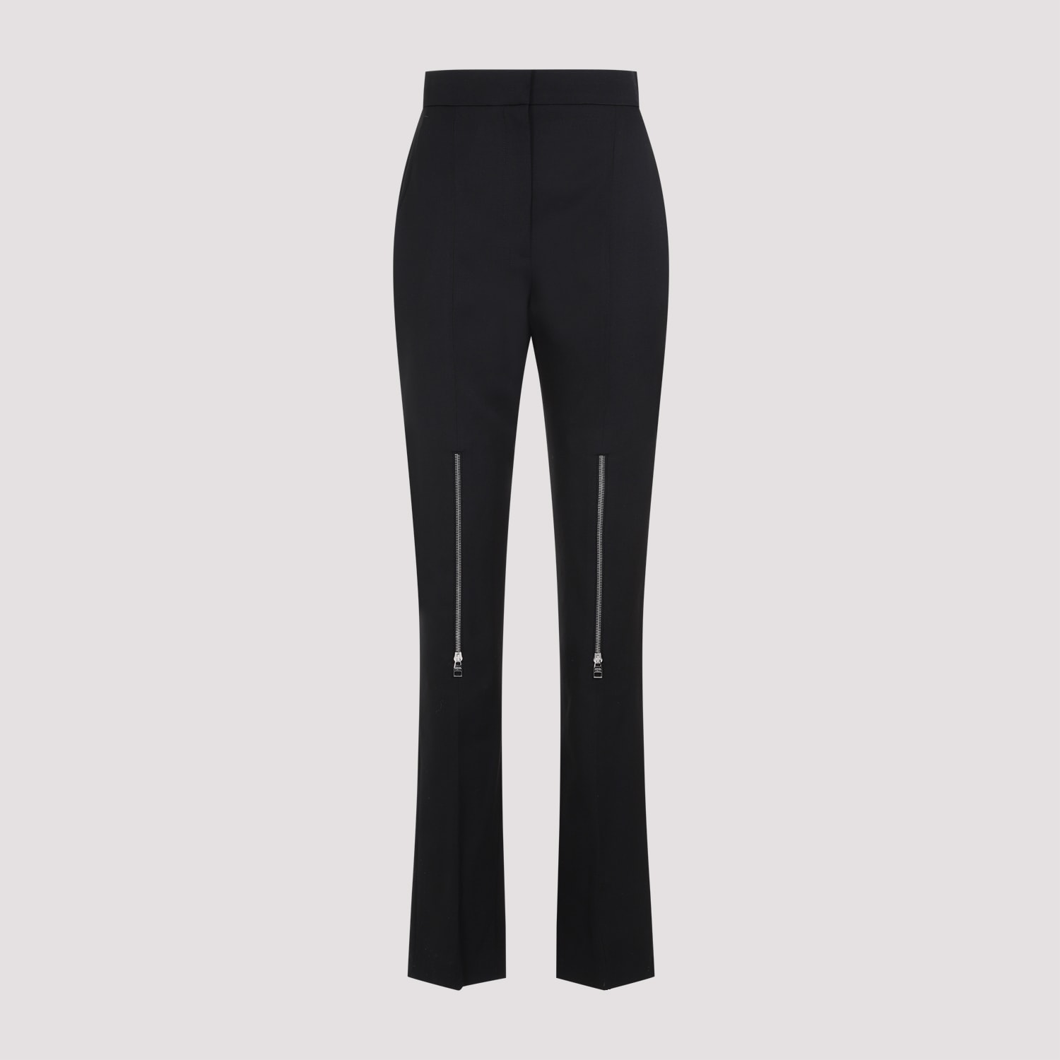 Shop Alexander Mcqueen Wool Pants In Black