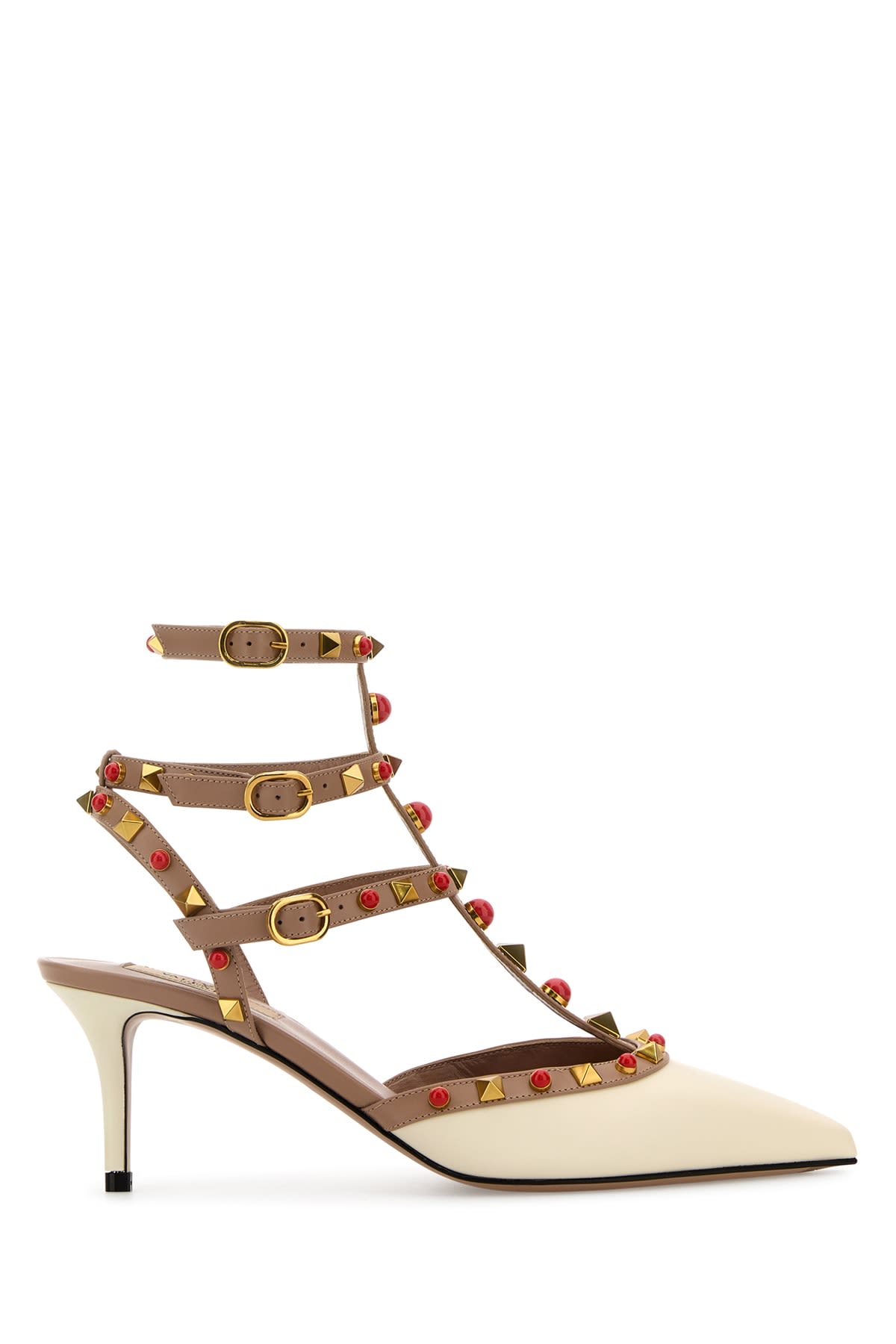 Valentino Heeled Shoes White In Beige