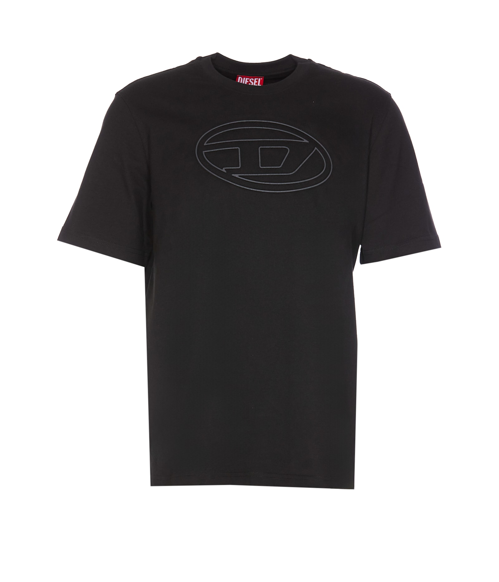Diesel Adjust-bigoval T-shirt In Black