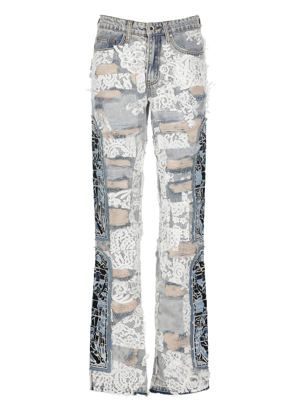 WHO DECIDES WAR ALTAR LACE JEANS