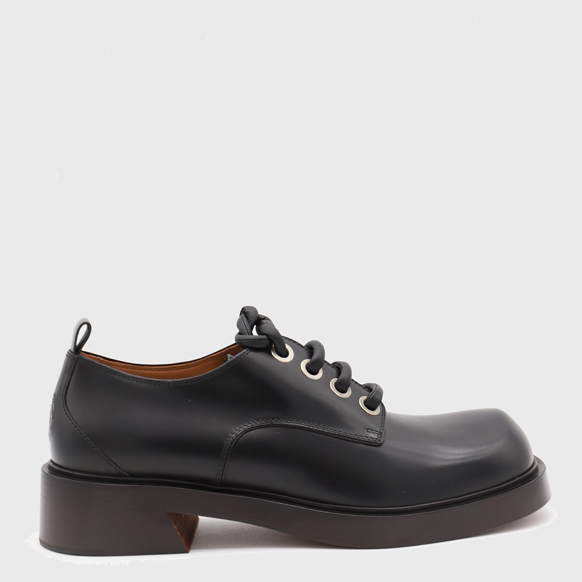 Alexander McQueen Black Lace Up Shoes