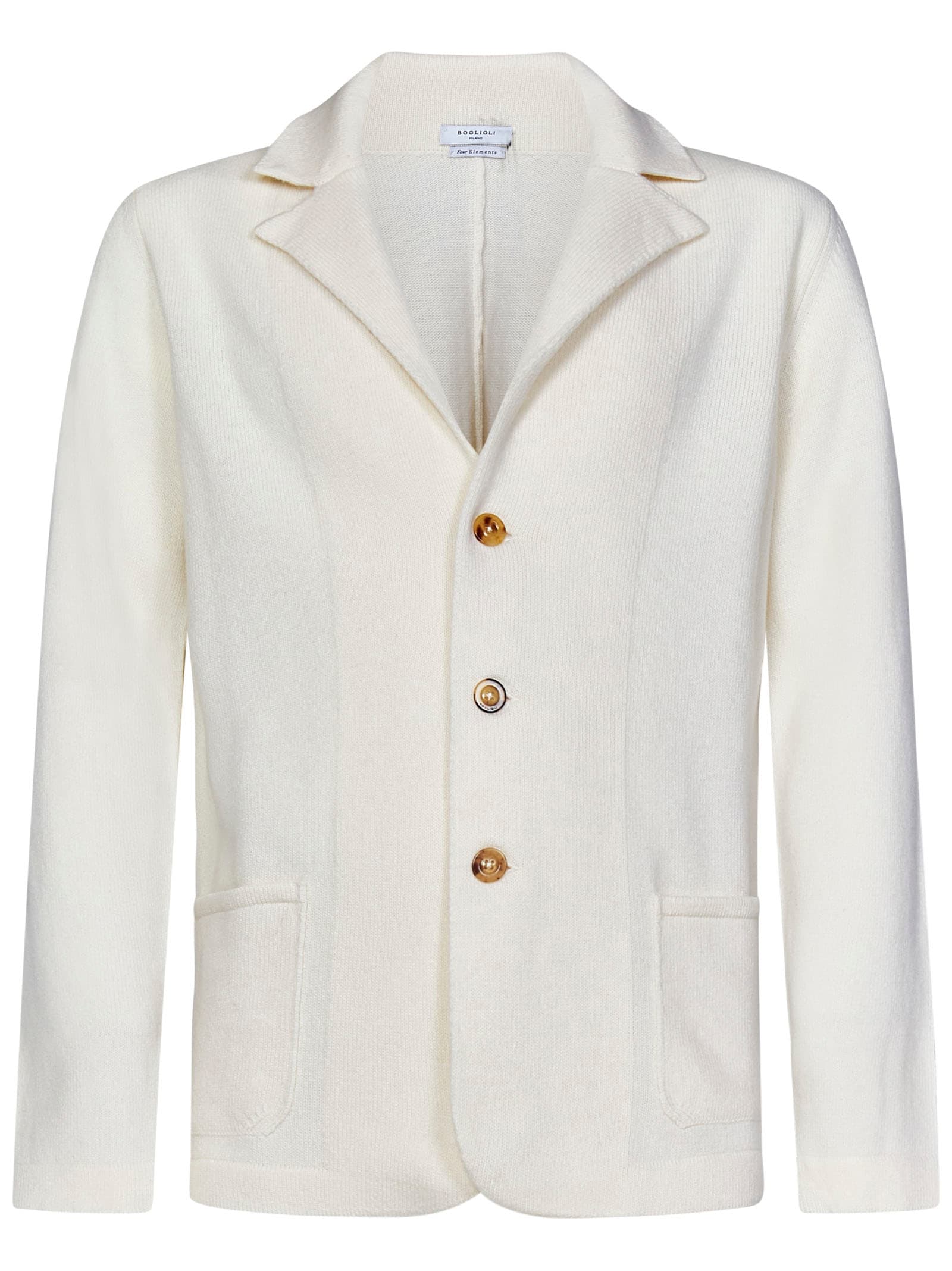 Shop Boglioli Cardigan In White