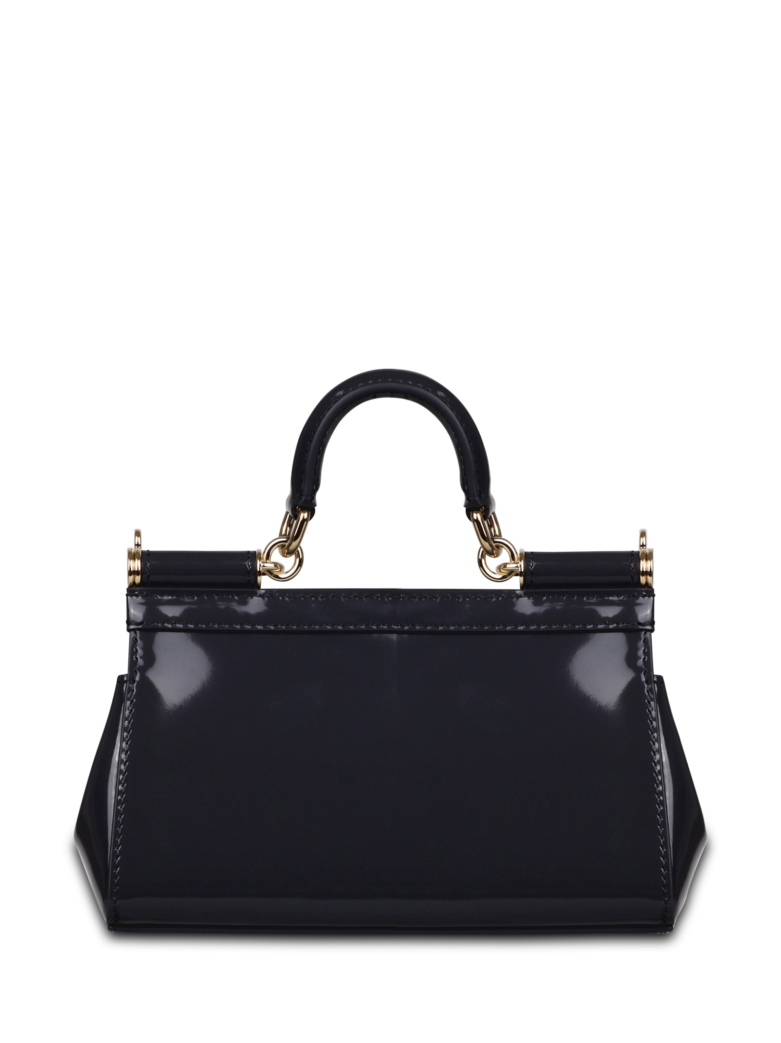 Shop Dolce & Gabbana Sicily Polished Handbag