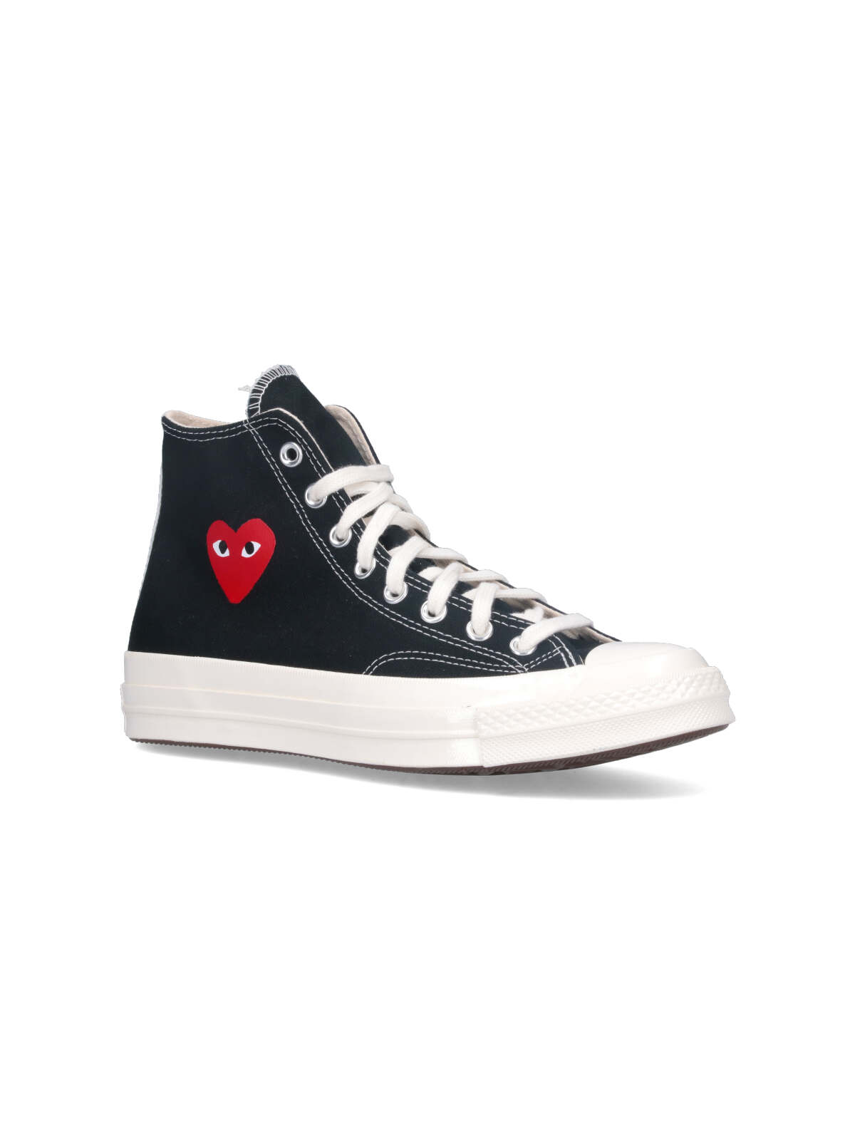 Comme Des Garçons Play High Top Converse Chuck 70 Sneakers In Black