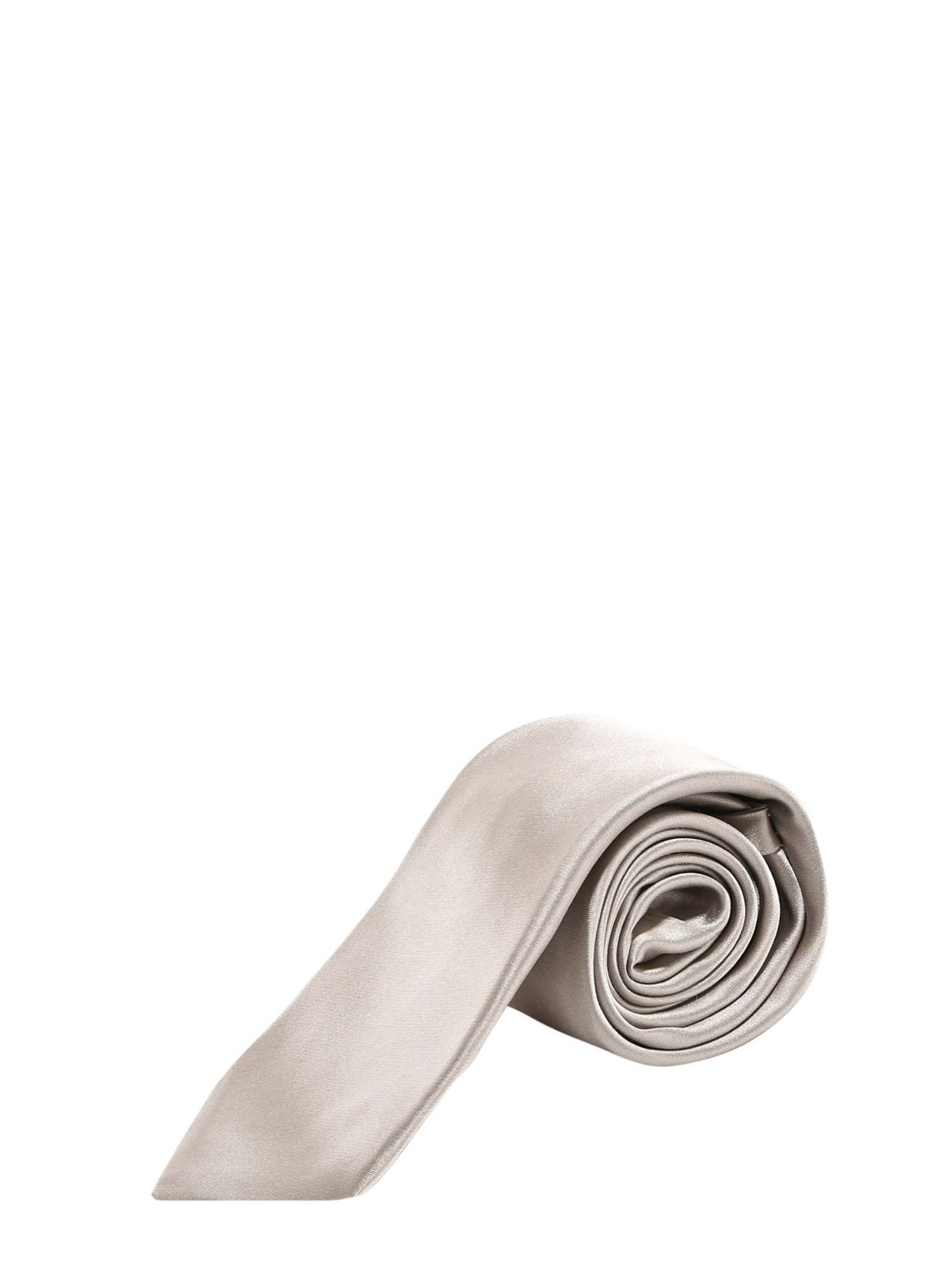 Kiton Satin-effect Tie In Grey