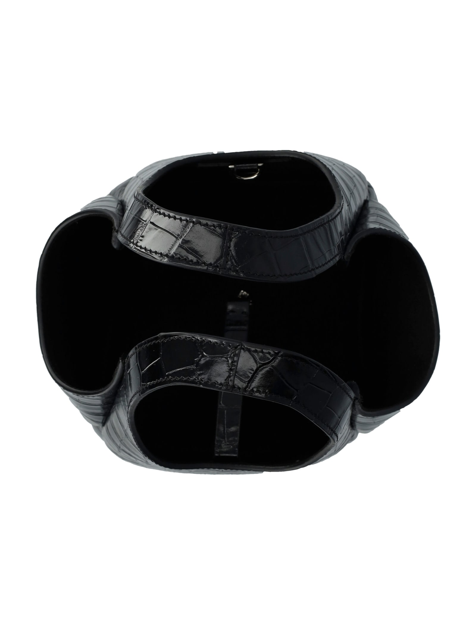 Shop Coperni Bucket Swipe Embossed Croco In Black