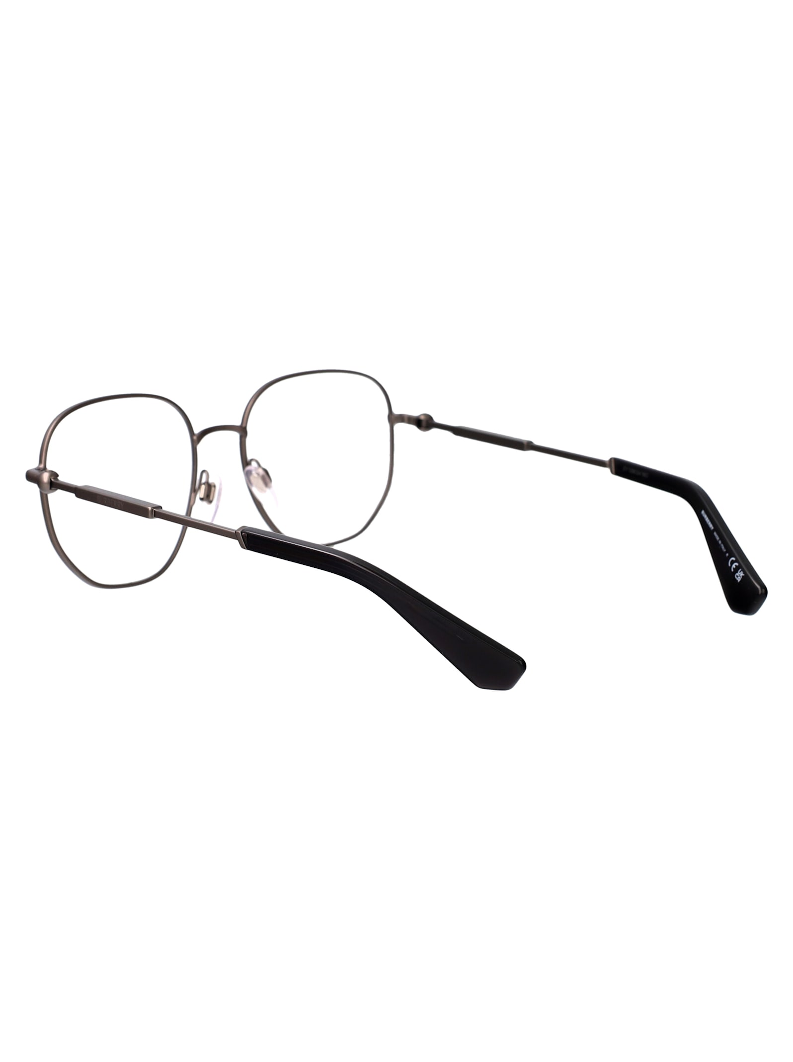 Burberry Eyewear Erin Check-trim Glasses In 1316 Dark Grey