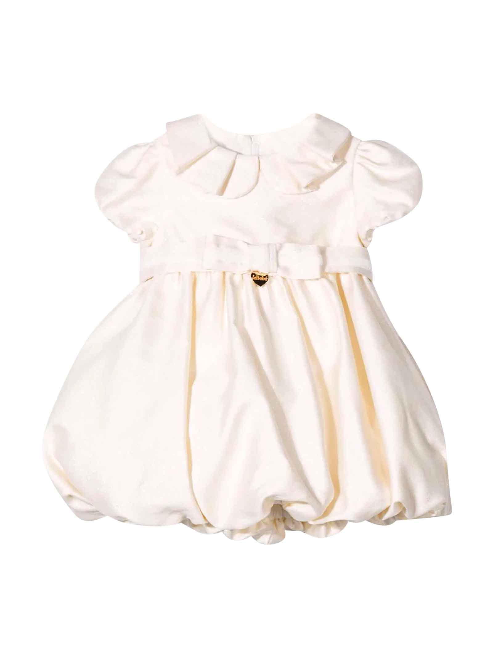 leBebé Le Bebé Enfant Newborn White Dress