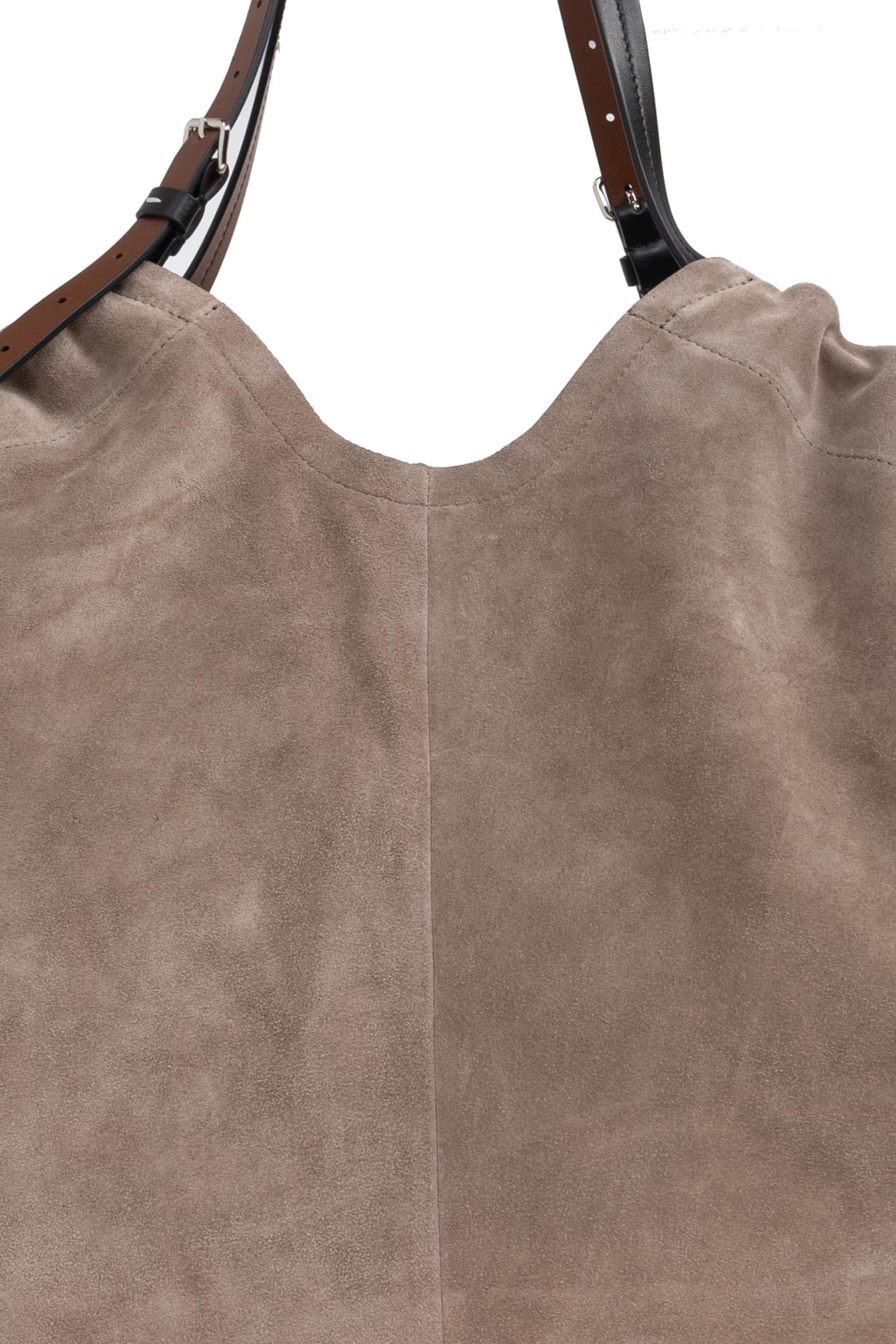 Mm6 Maison Margiela Maison Margiela Suede Shopper Bag In Brown