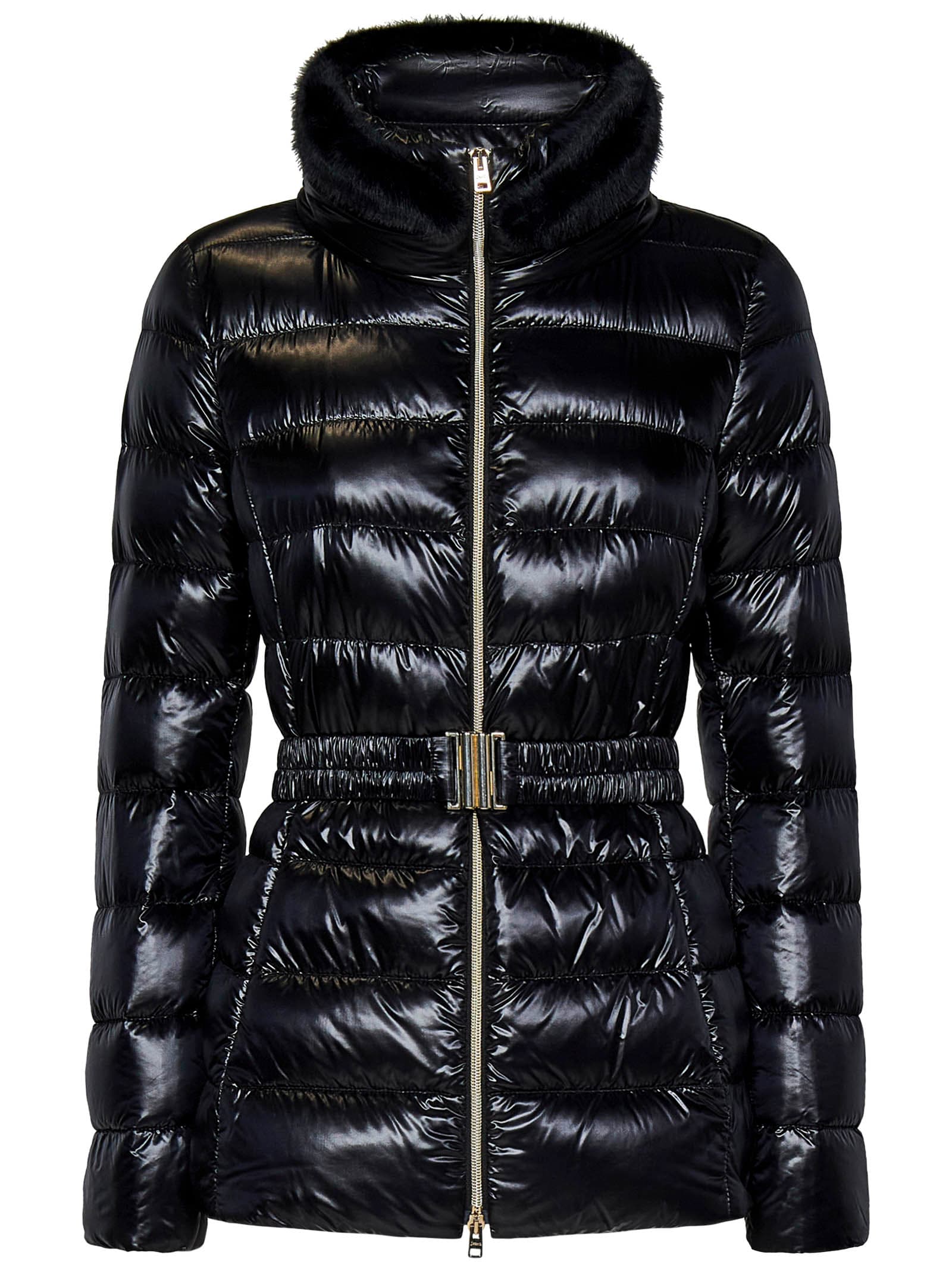 Shop Herno Claudia Down Jacket In Black