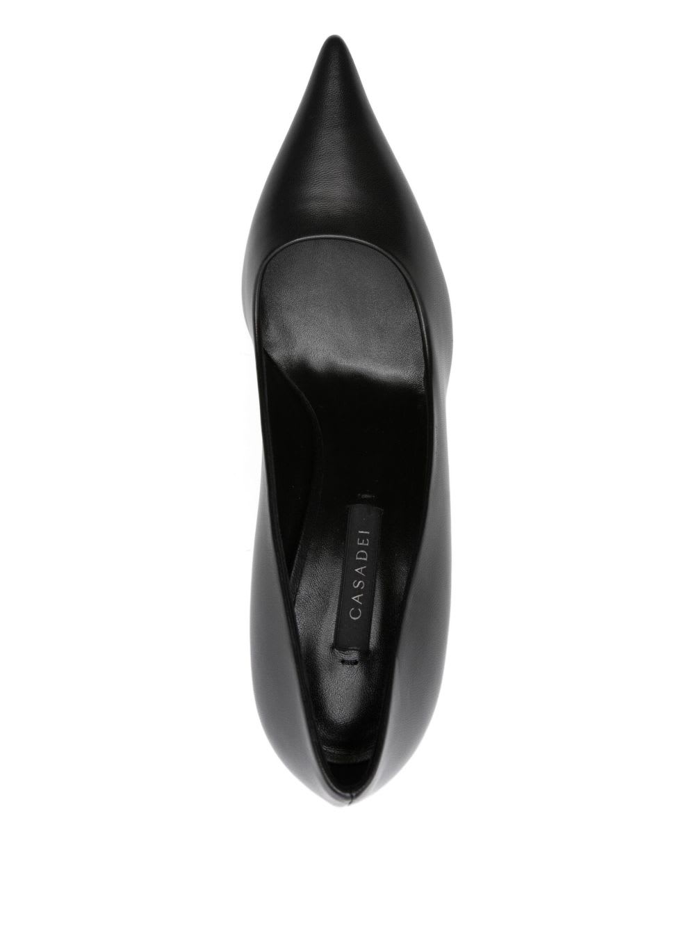 Casadei Superblade Leather Pumps In Black