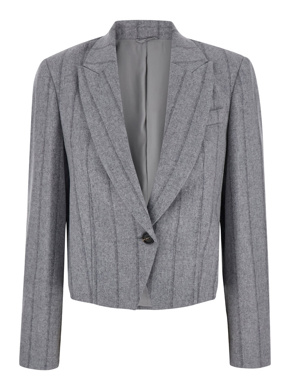 Grey Wool Blazer