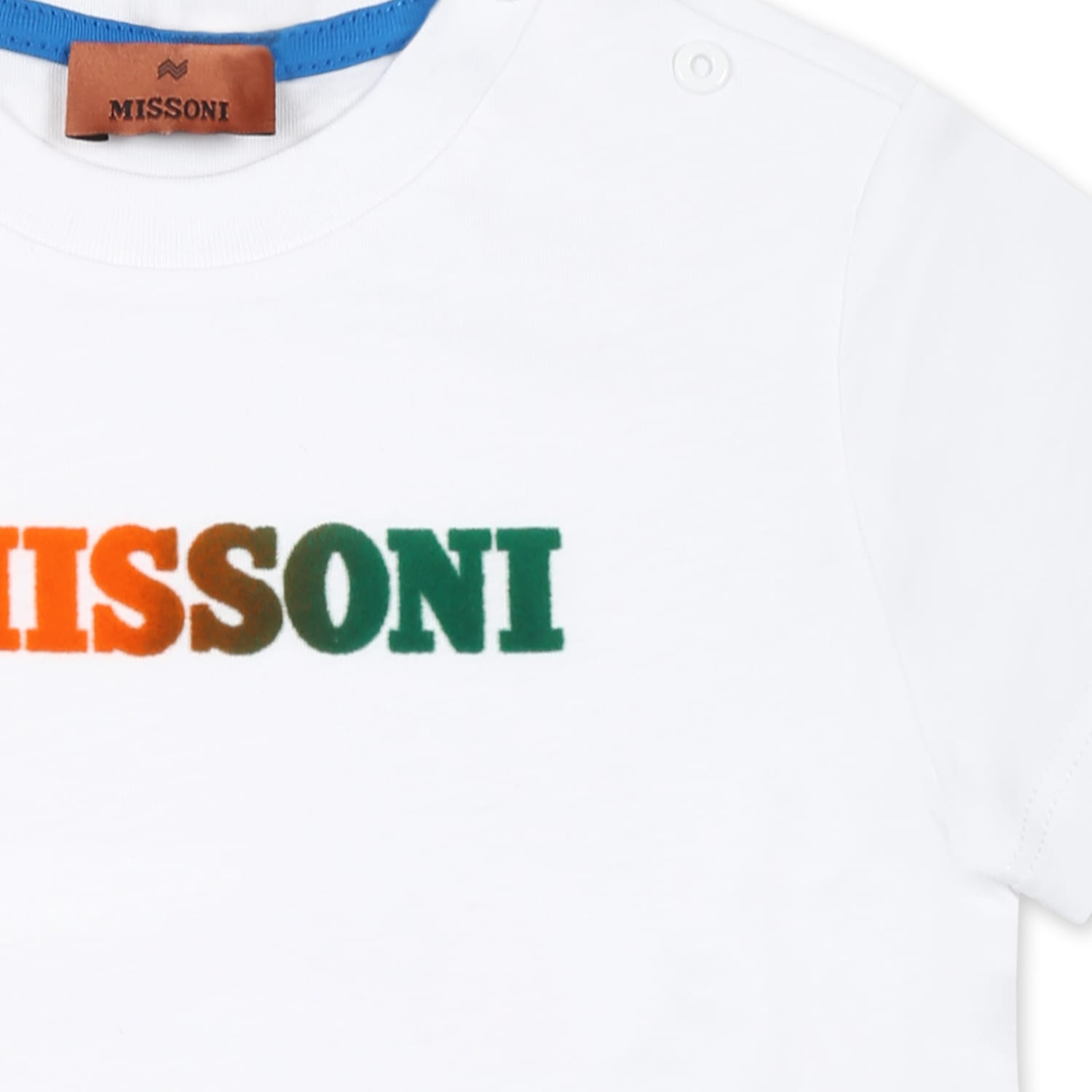 Missoni White T-shirt For Baby Boy With Logo In White