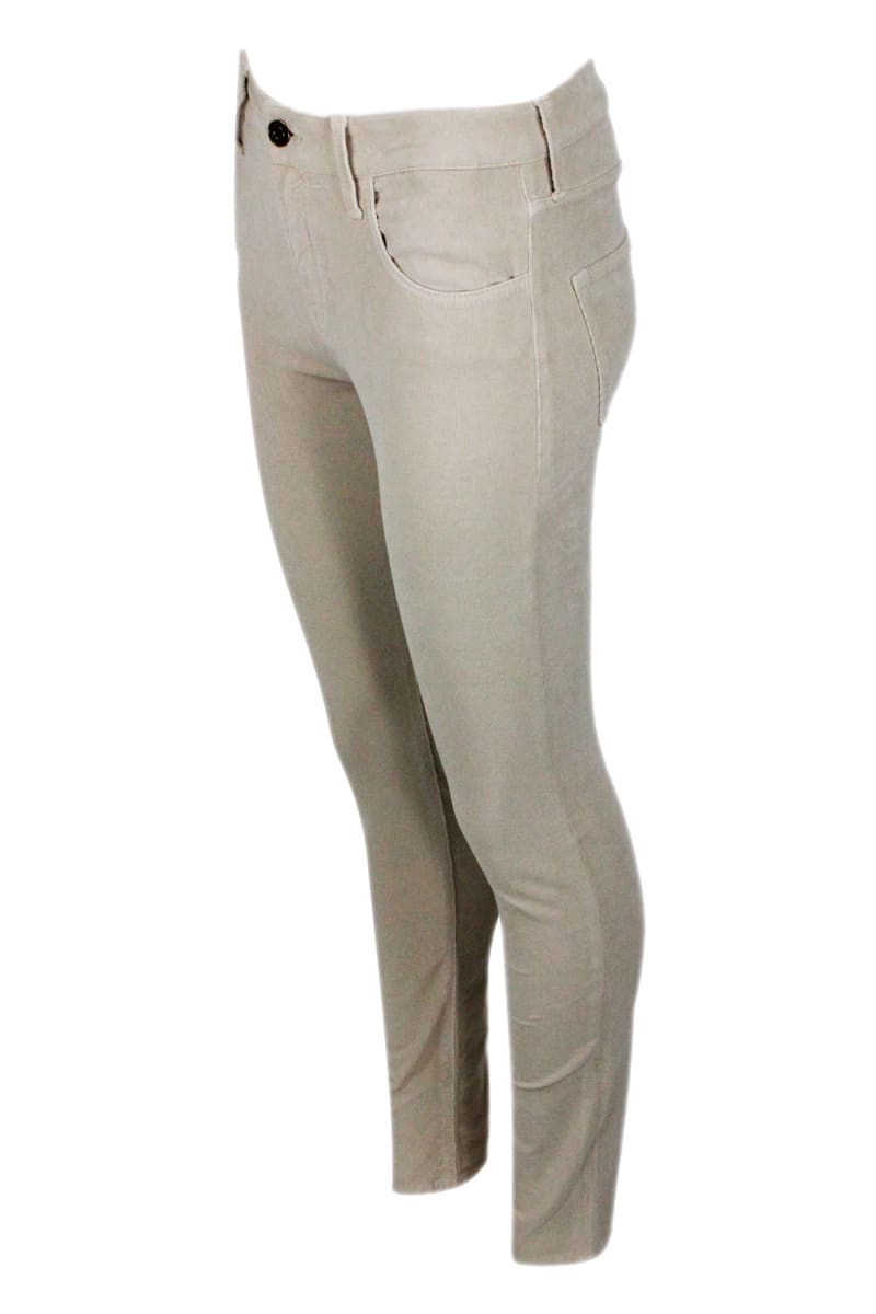 Jacob Cohen Corduroy Trousers In Beige