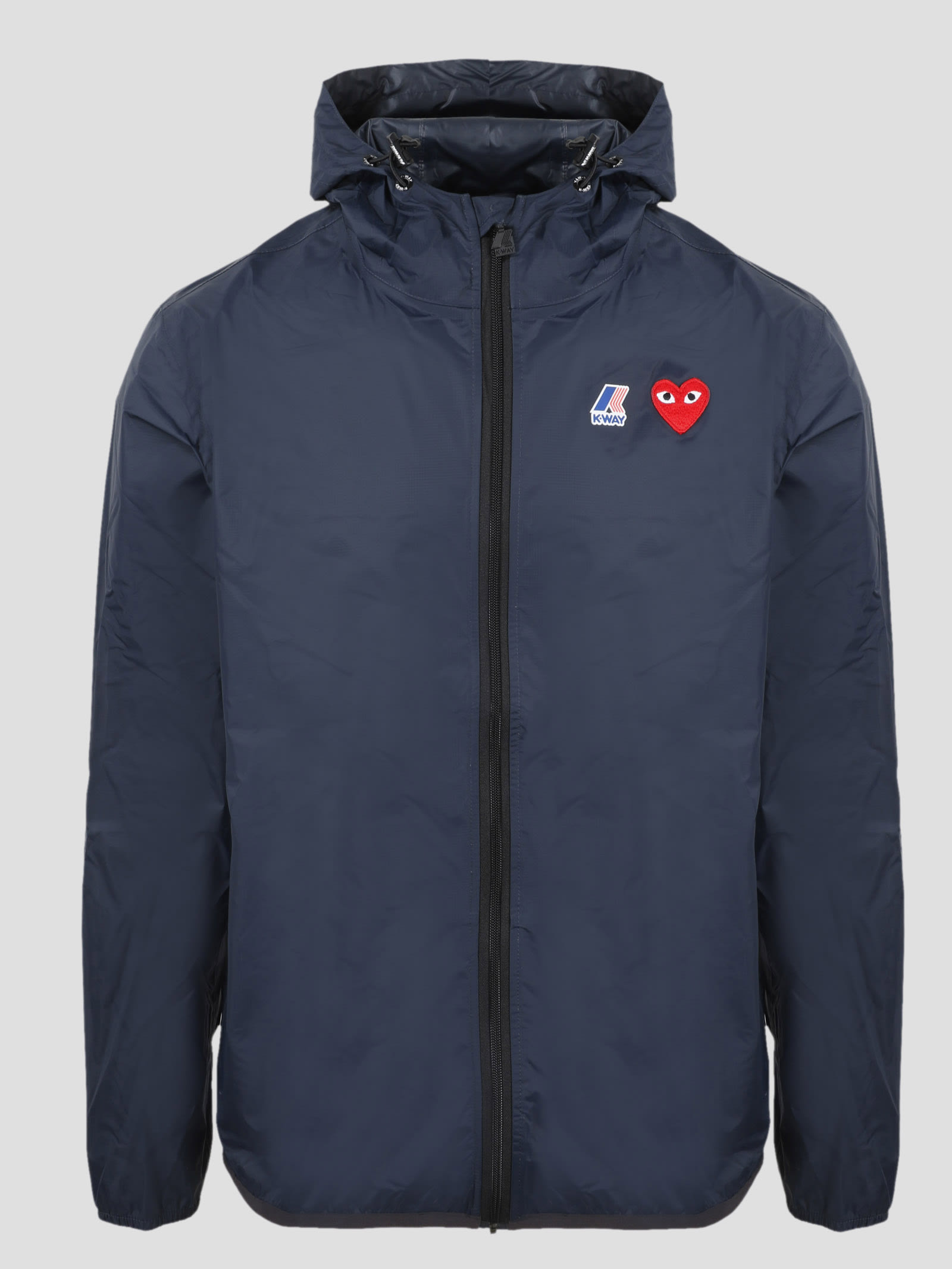 Comme Des Garçons Play Comme Des Garcons Play X K Way Ripstop Jacket In Blue