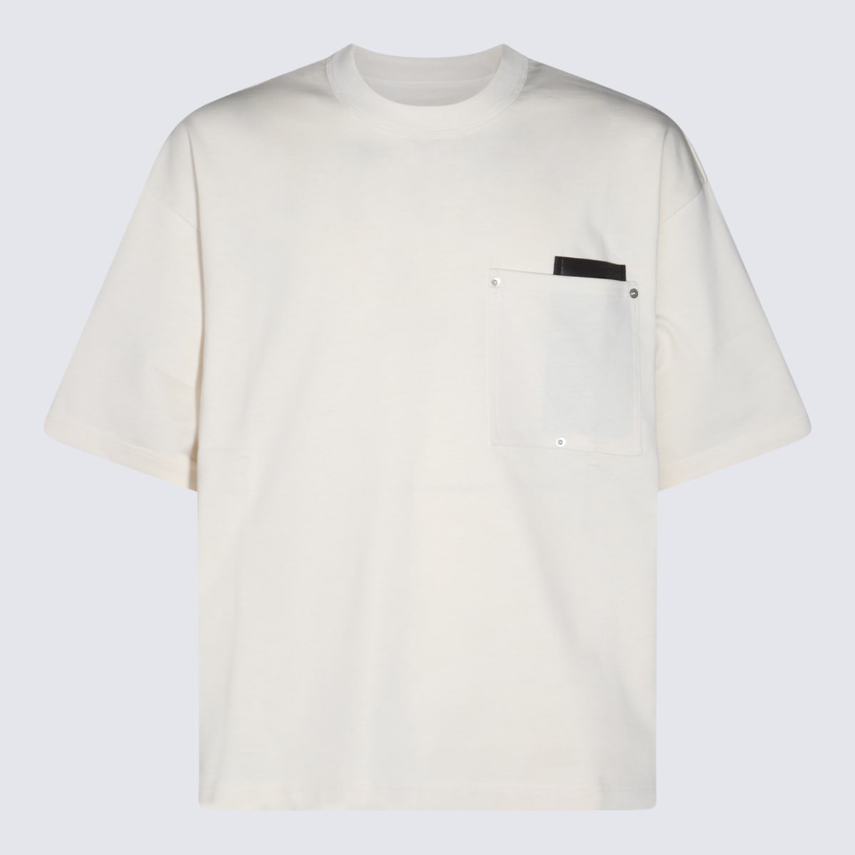 Shop Bottega Veneta White Cotton T-shirt In Soap