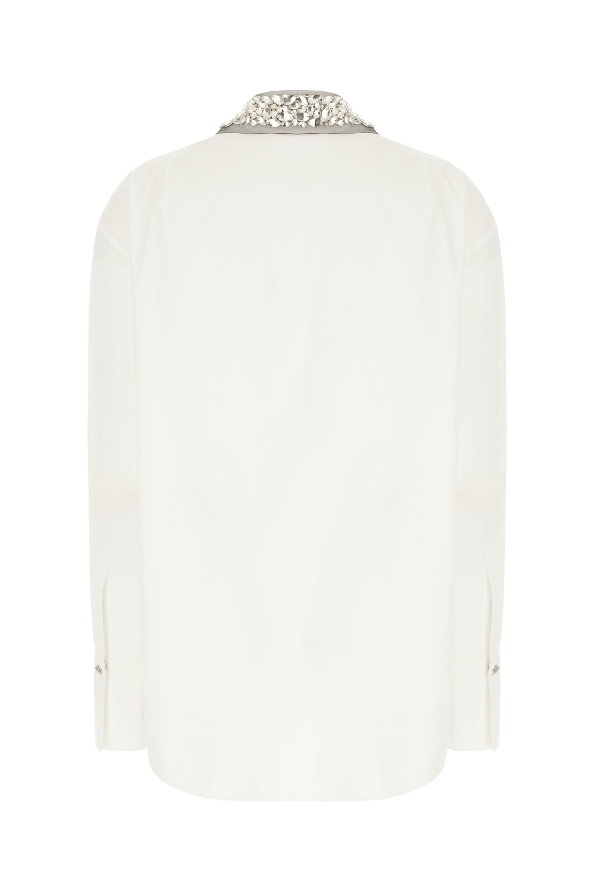 Genny White Poplin Shirt In White