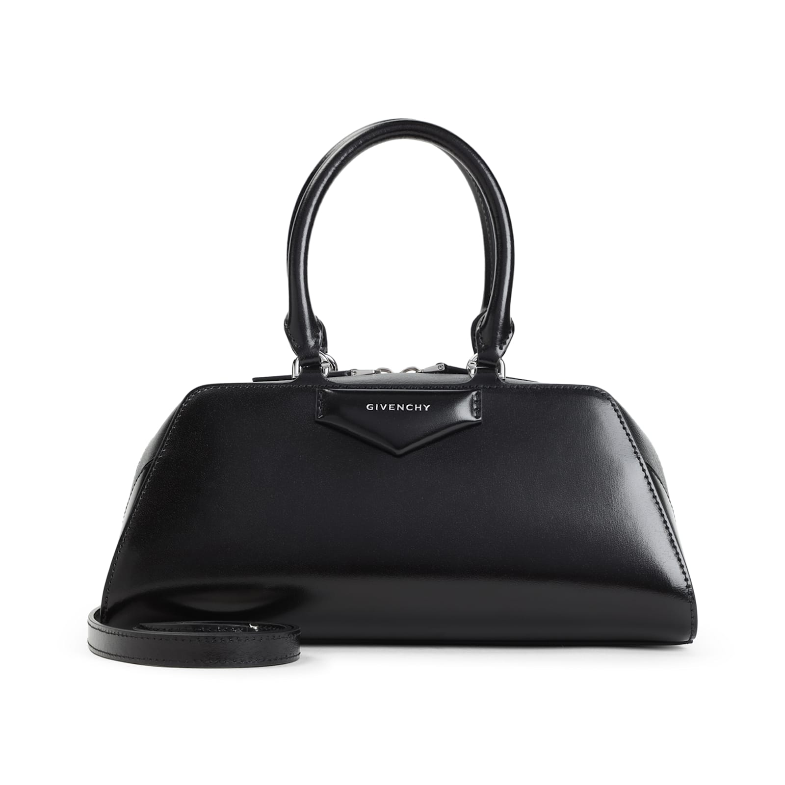 Givenchy Antigona East-west Small Handbag In Black