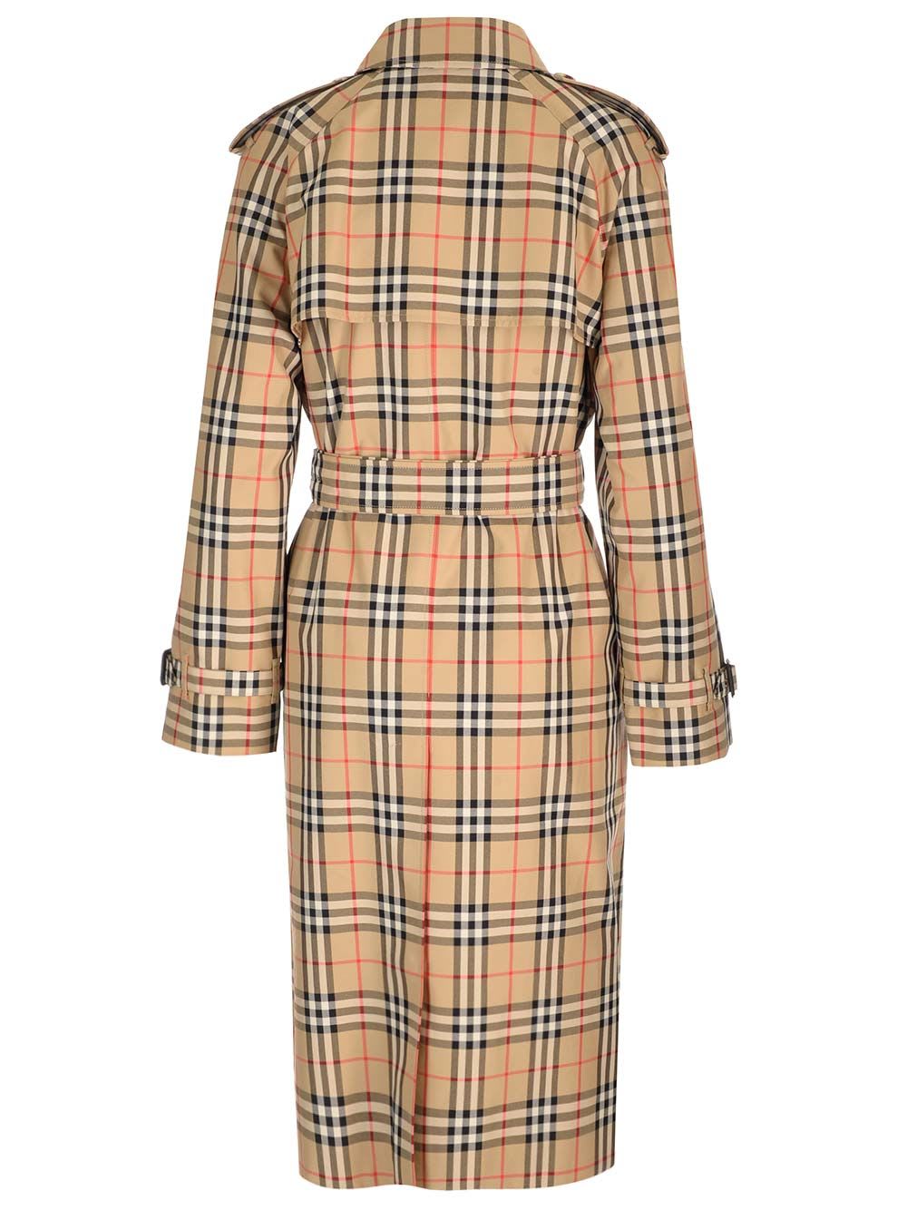 Shop Burberry Harehope Trench Coat In Beige