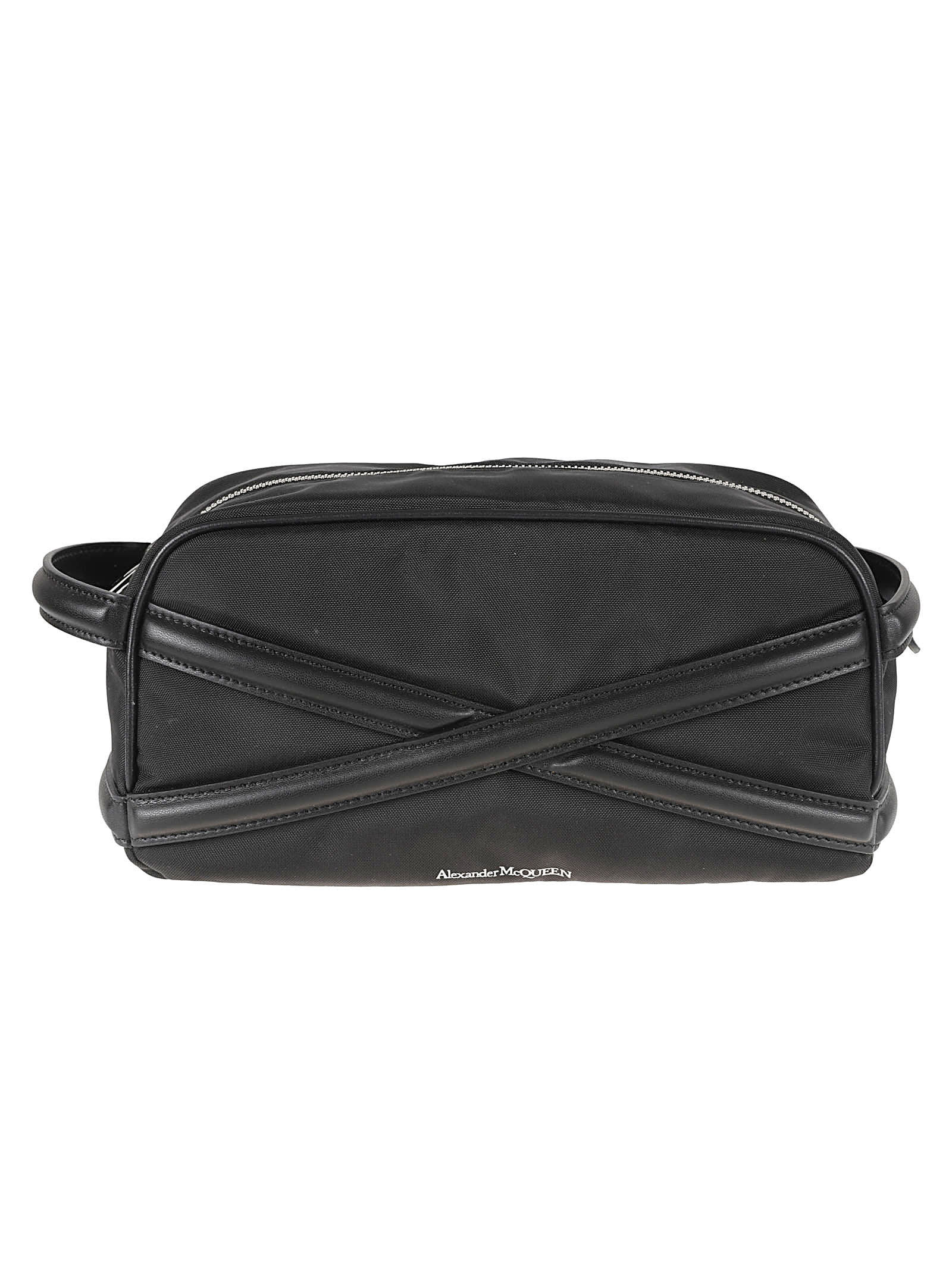 Shop Alexander Mcqueen Wash Pouch In Black