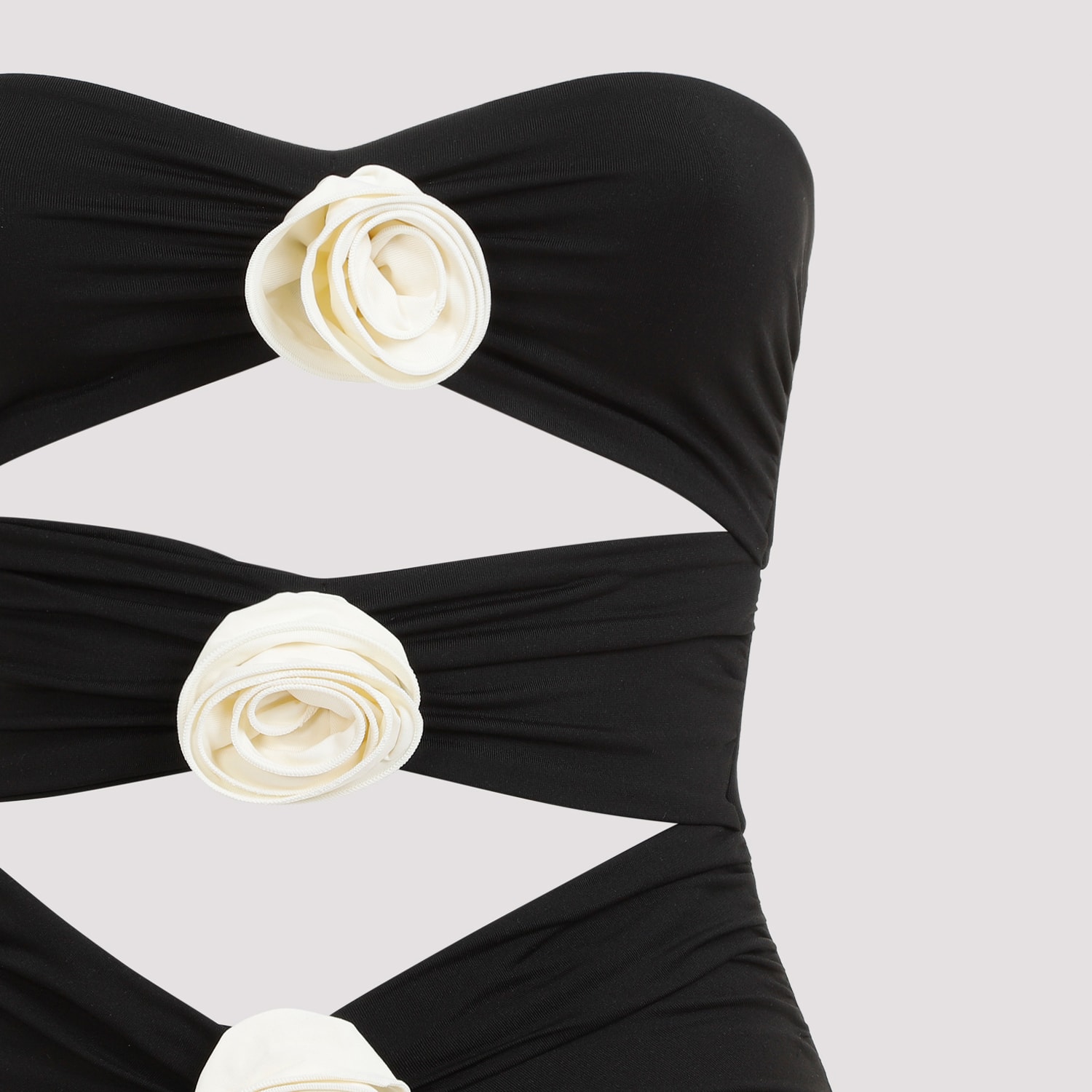 Shop La Reveche Vesna Swimsuit In Black Ivory
