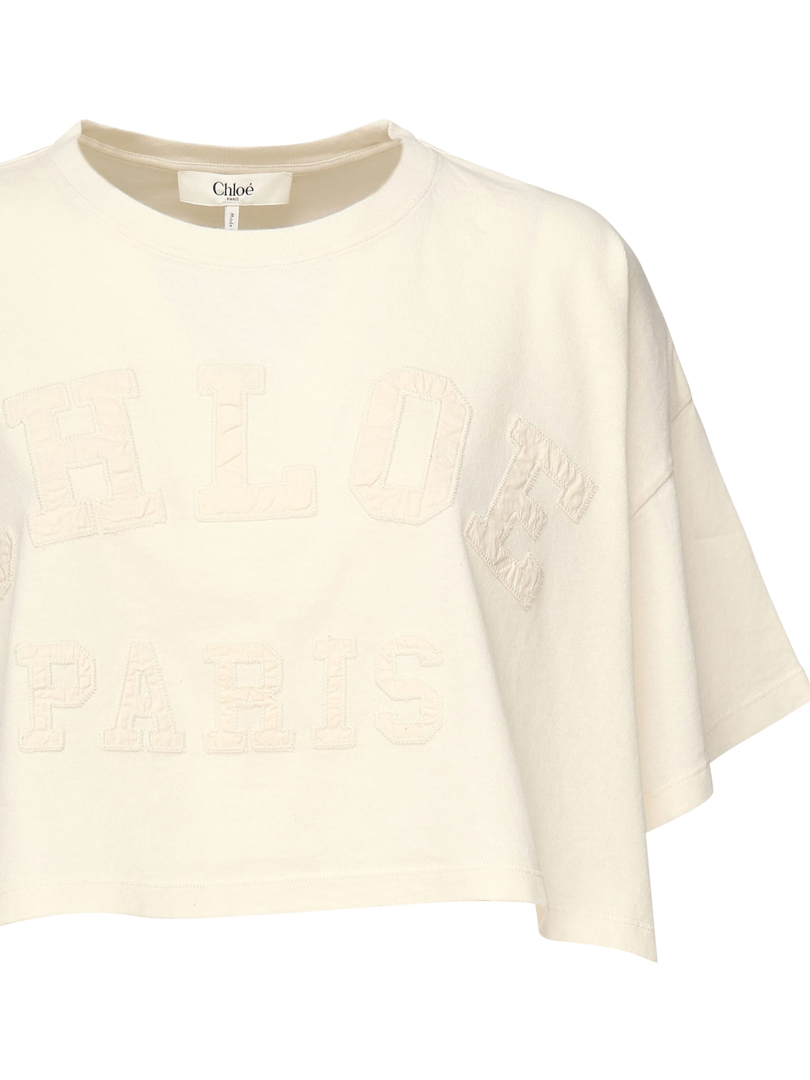 Shop Chloé T-shirt Corts With Logo In White