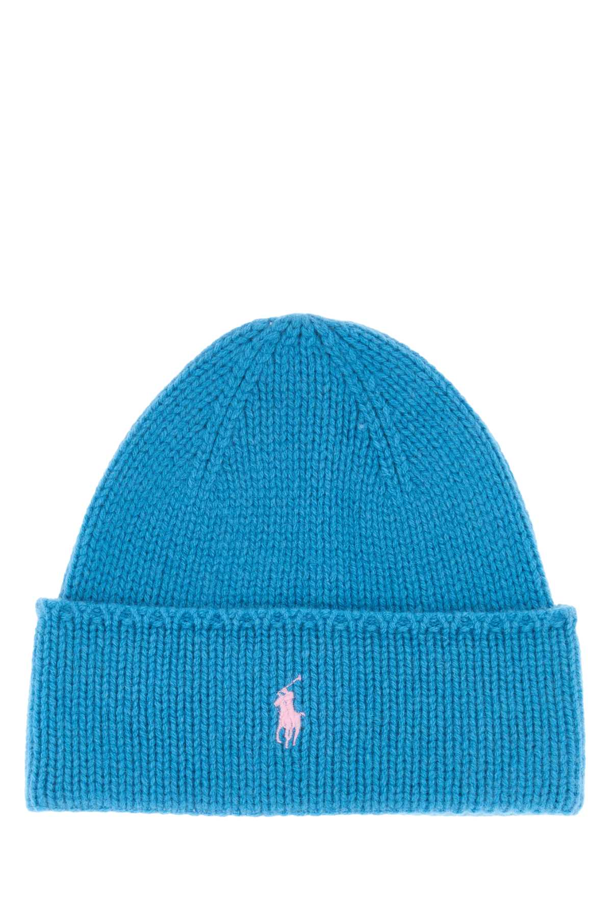 Turquoise Wool Beanie Hat