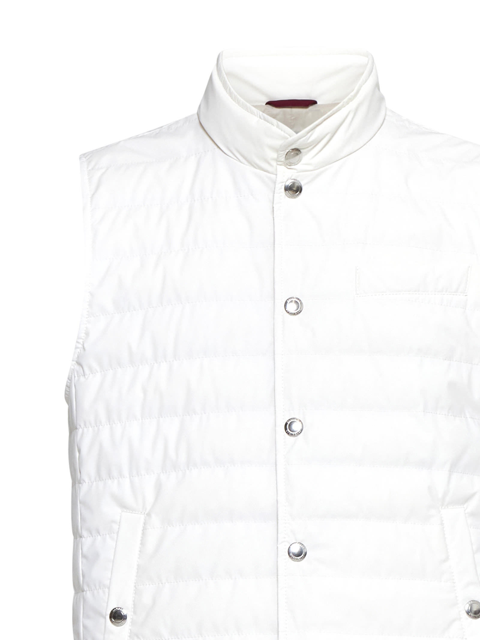 Shop Brunello Cucinelli Down Jacket In White