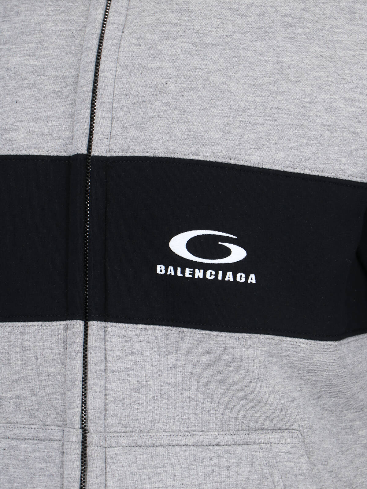 Balenciaga Gray/black Loop Sports Icon Sweatshirt In Animal Print