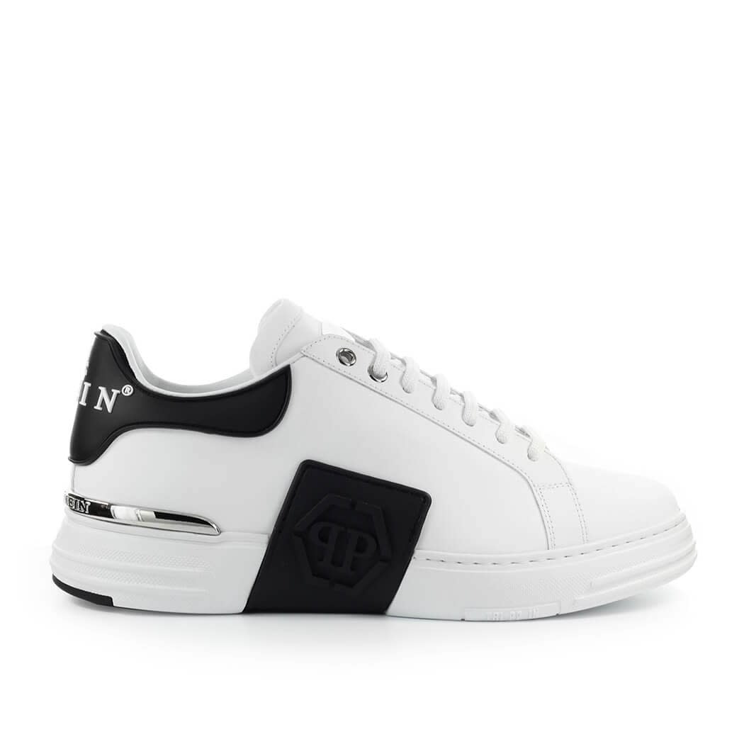 Philipp Plein Phantom Kick$ Lo-top Iconic White Sneaker