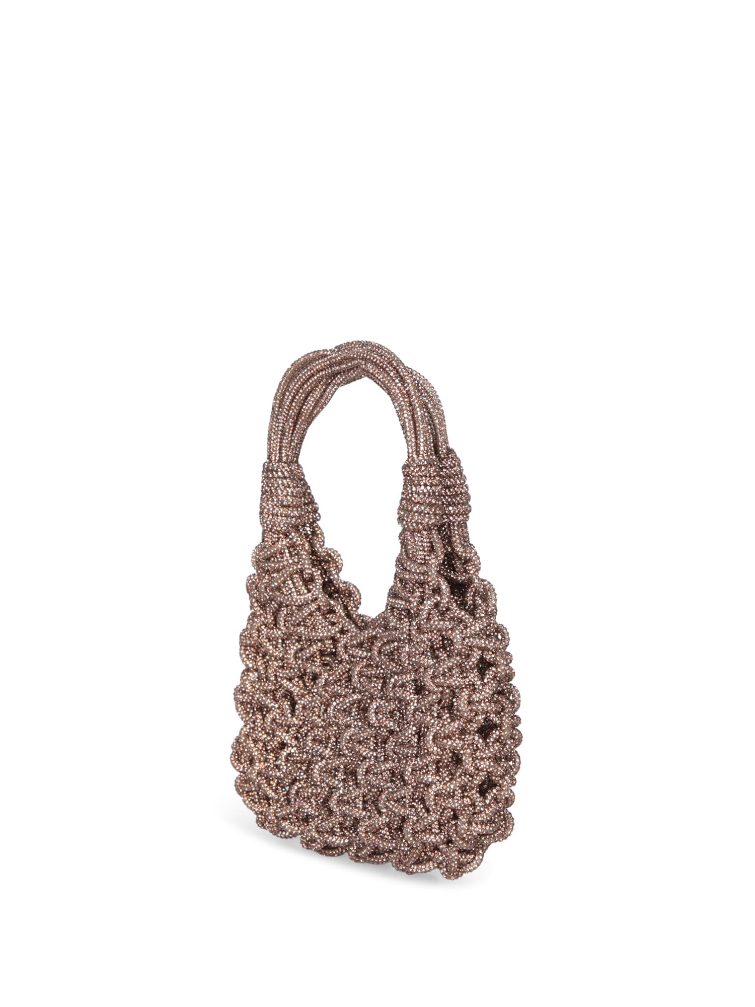 HIBOURAMA VANNIFIQUE BUCKLE GOLD HANDBAG