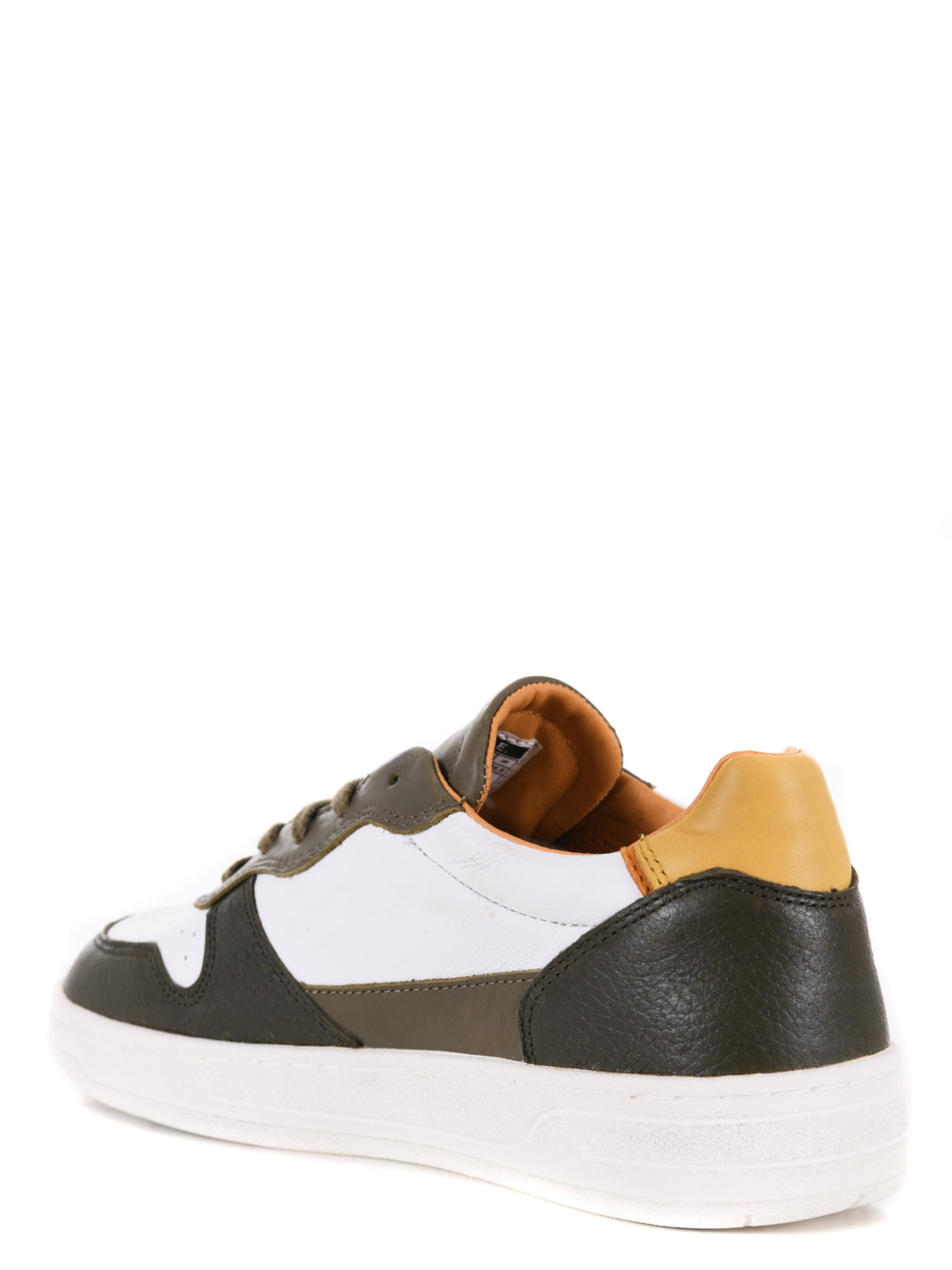 Shop Date Mens Sneakers D.a.t.e. In Bianco/verde Militare