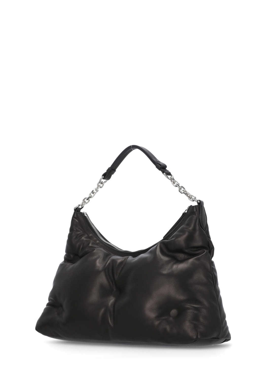 Shop Maison Margiela Glam Slam Hobo Medium Bag In Black