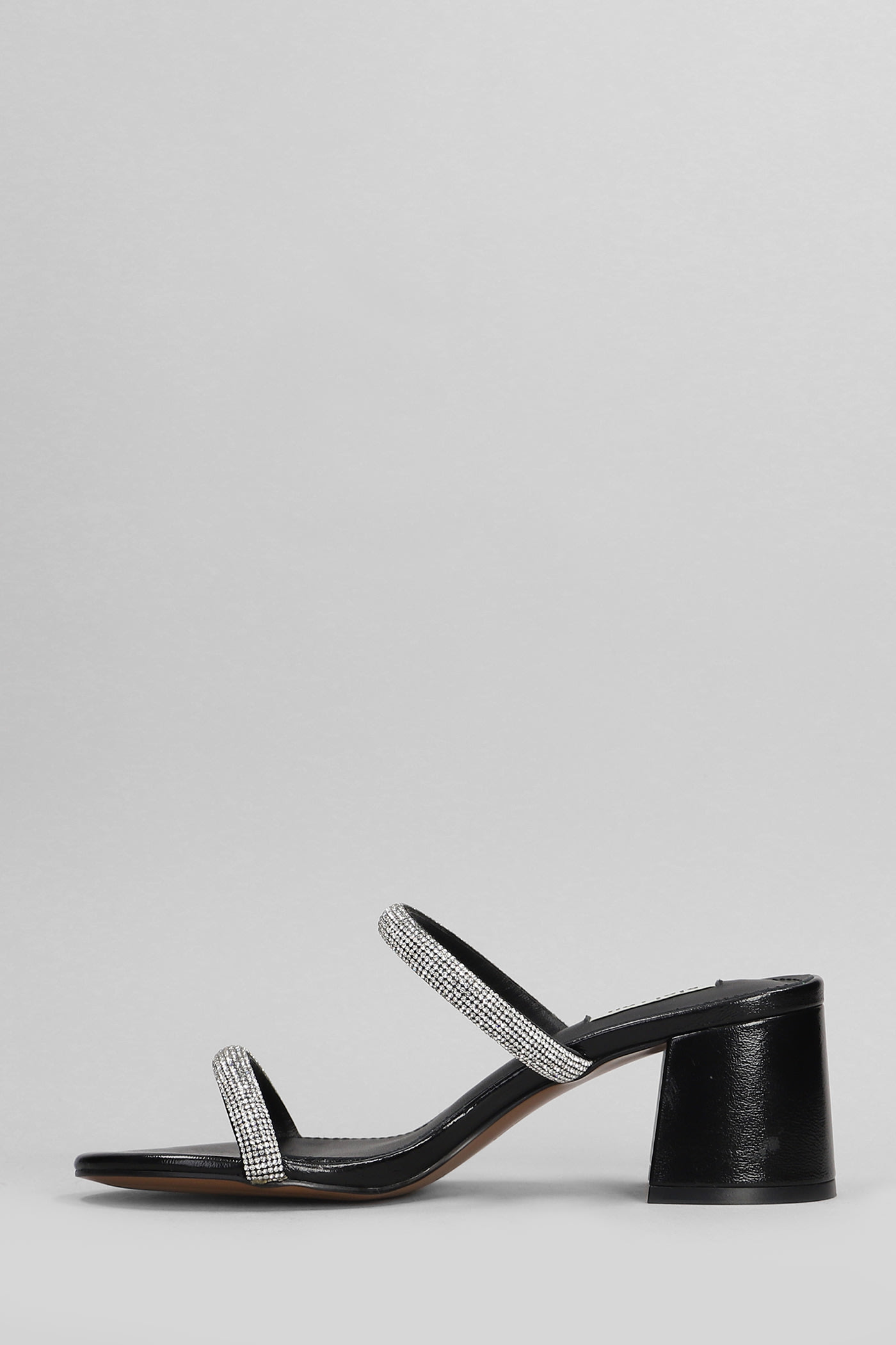 Shop Bibi Lou Heater 60 Slipper-mule In Black Leather