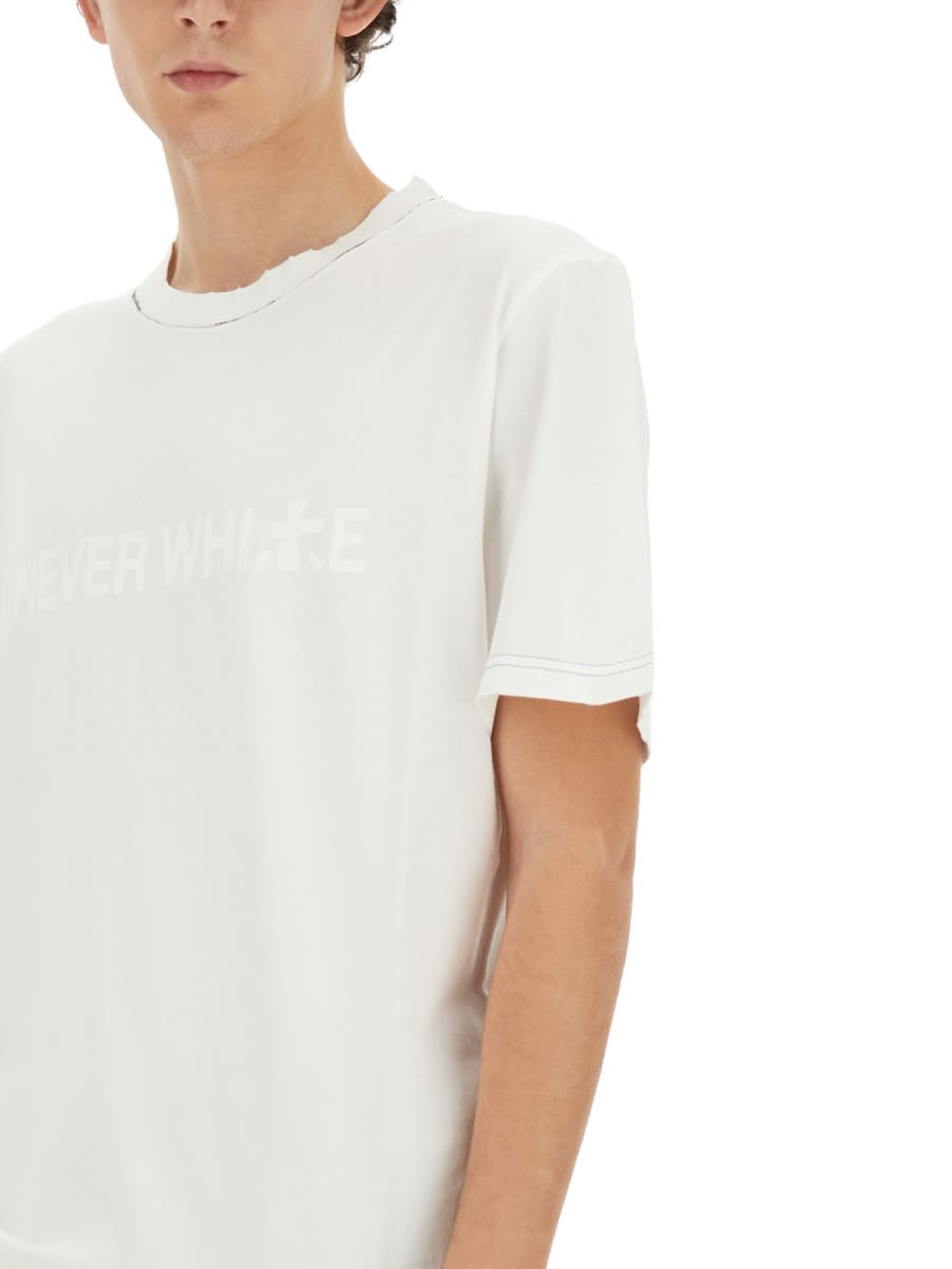 Shop Premiata Never White T-shirt