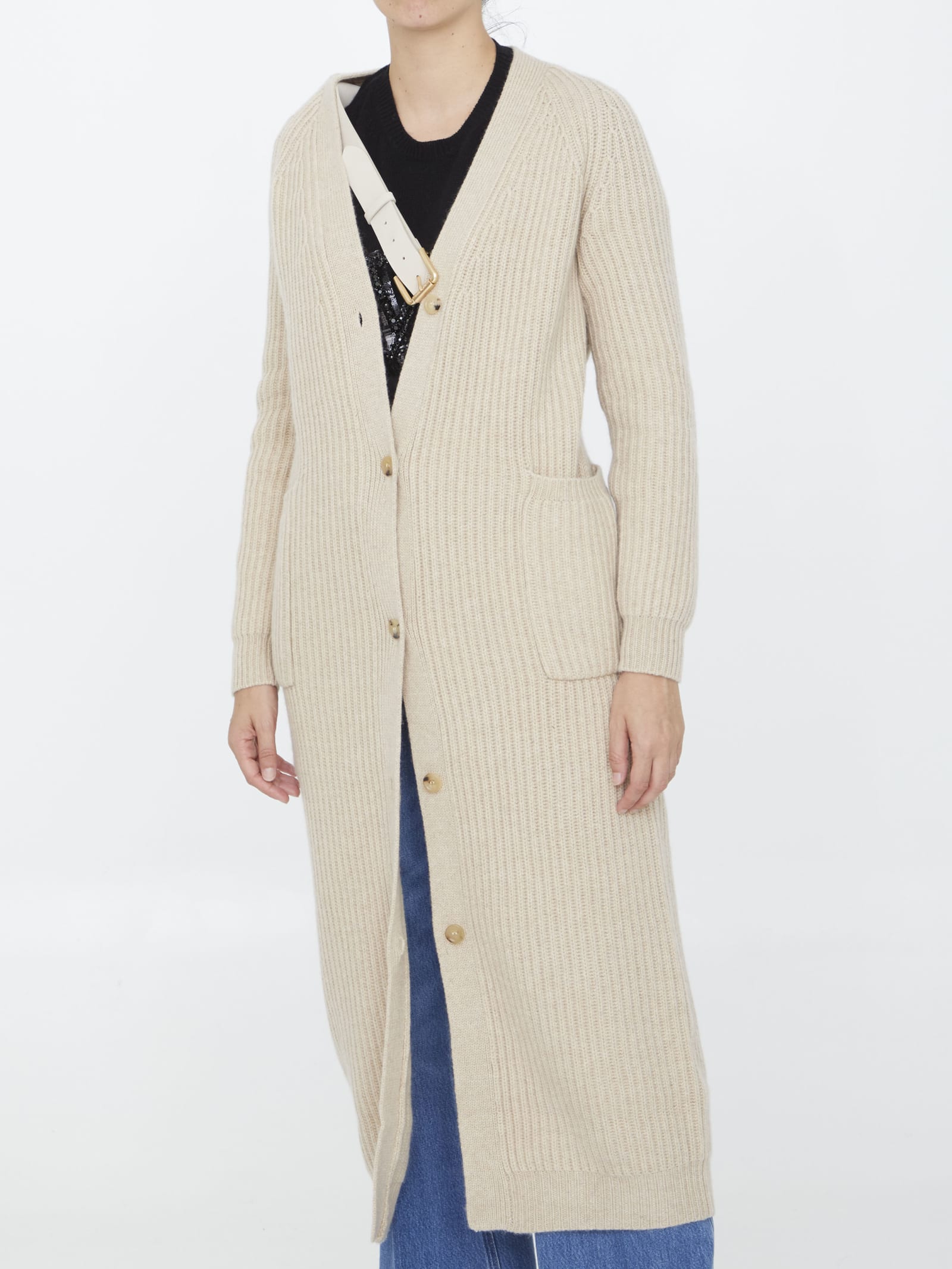 Shop Max Mara Sumatra Cardigan In Avorio