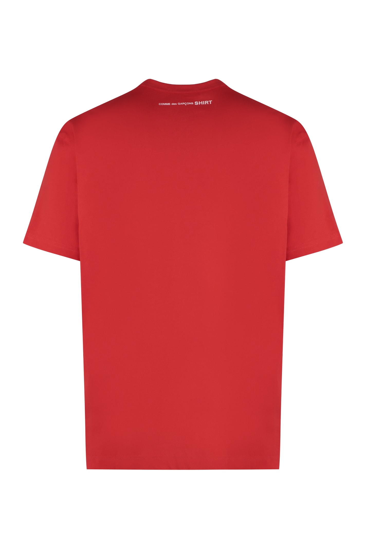 Shop Comme Des Garçons Shirt Cotton T-shirt In Red