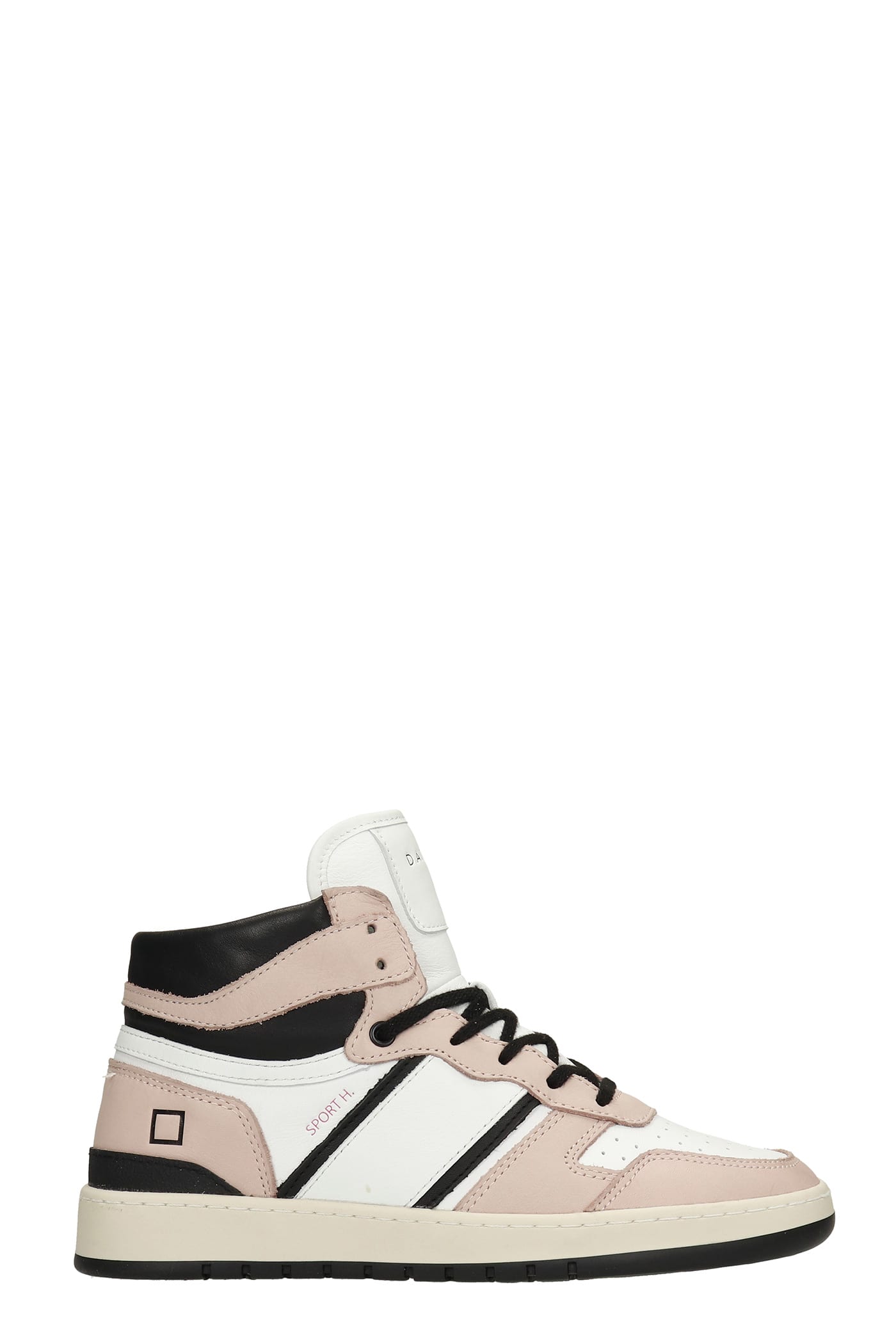 D.A.T.E. Sport Sneakers In White Leather