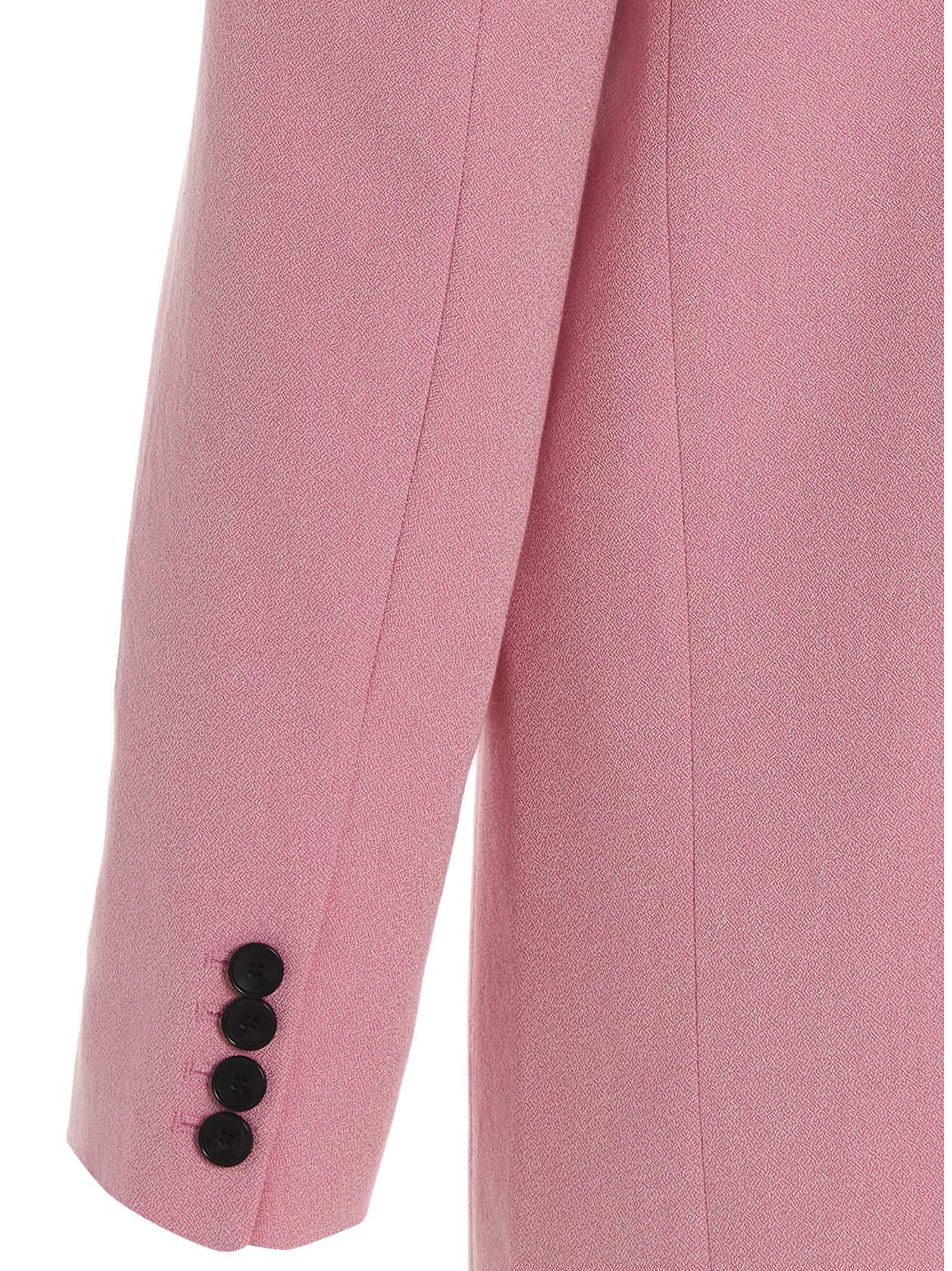 Shop Isabel Marant Viscose-cotton Blend Blazer In Pink