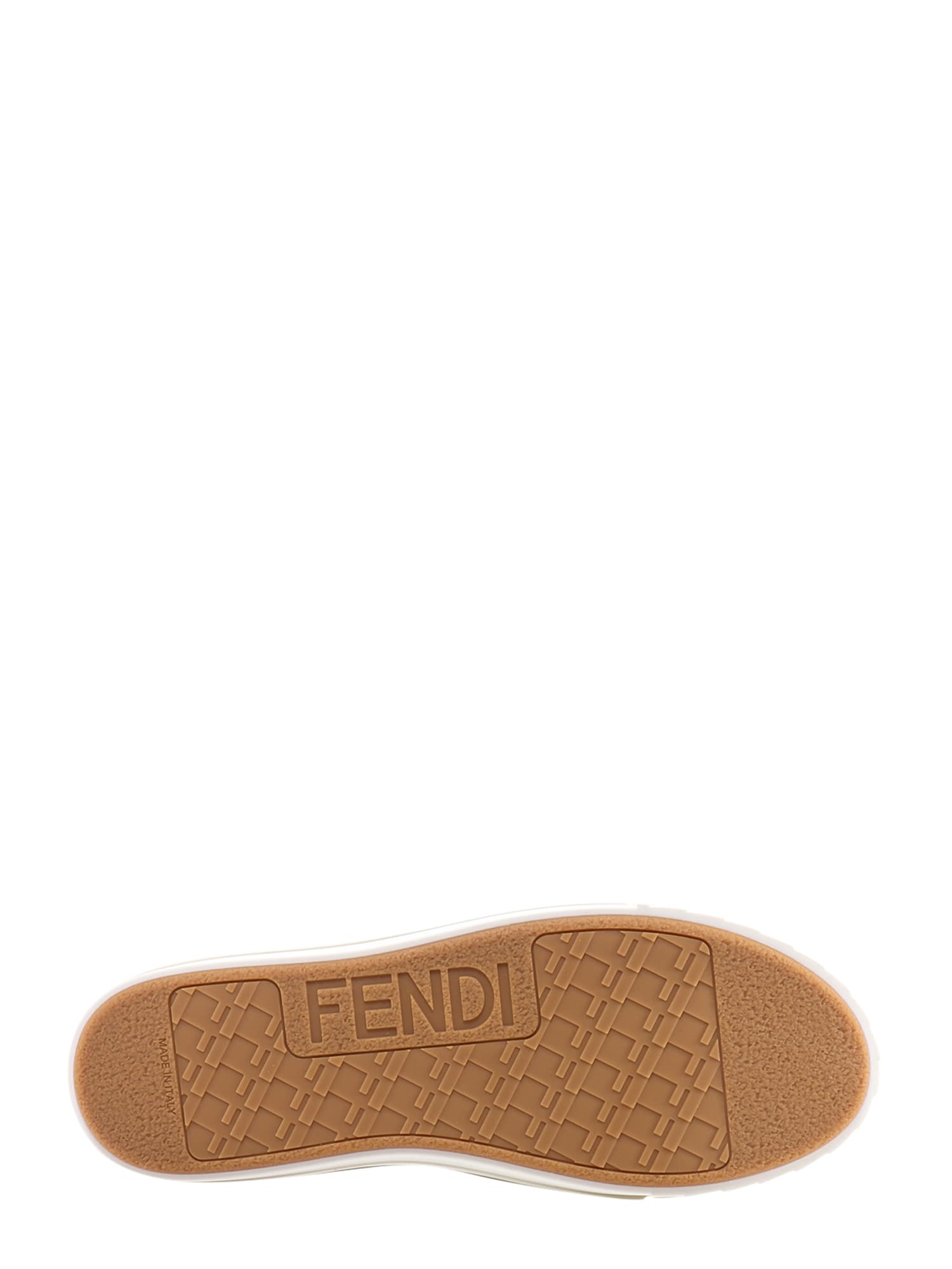 Shop Fendi Sneakers In Brown