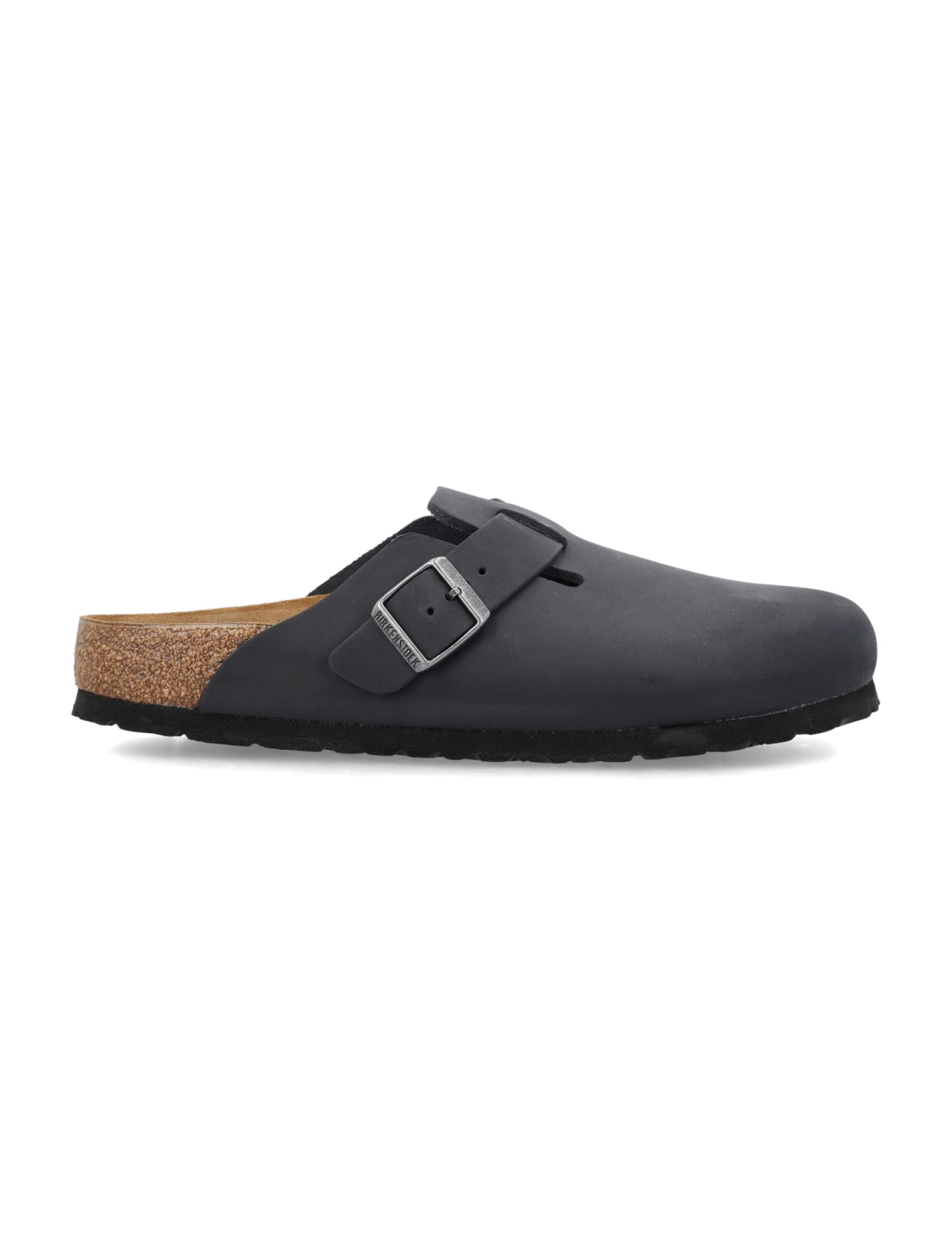 Birkenstock Boston Fur Womens Suede Shearling Clogs In Black