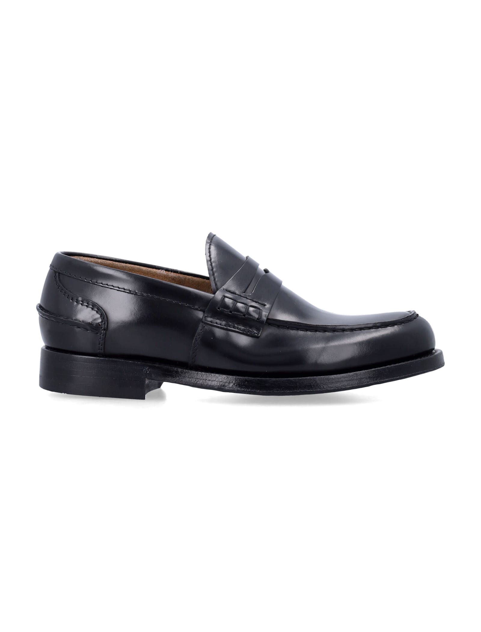 Green George Loafer Fondo Cuoio In Black