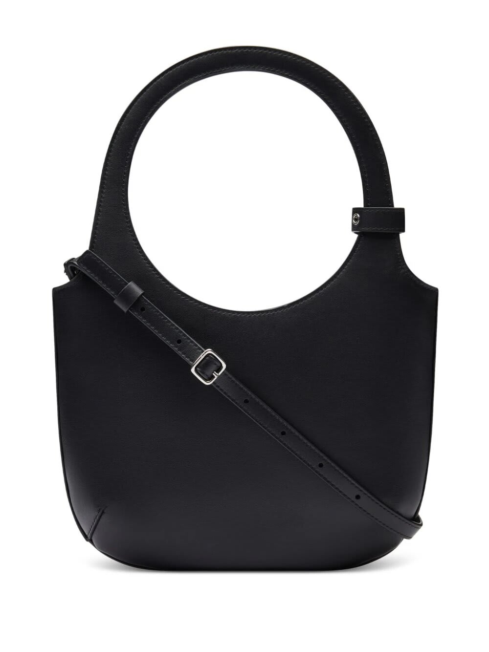 Shop Courrèges Holy Leather Bag In Black