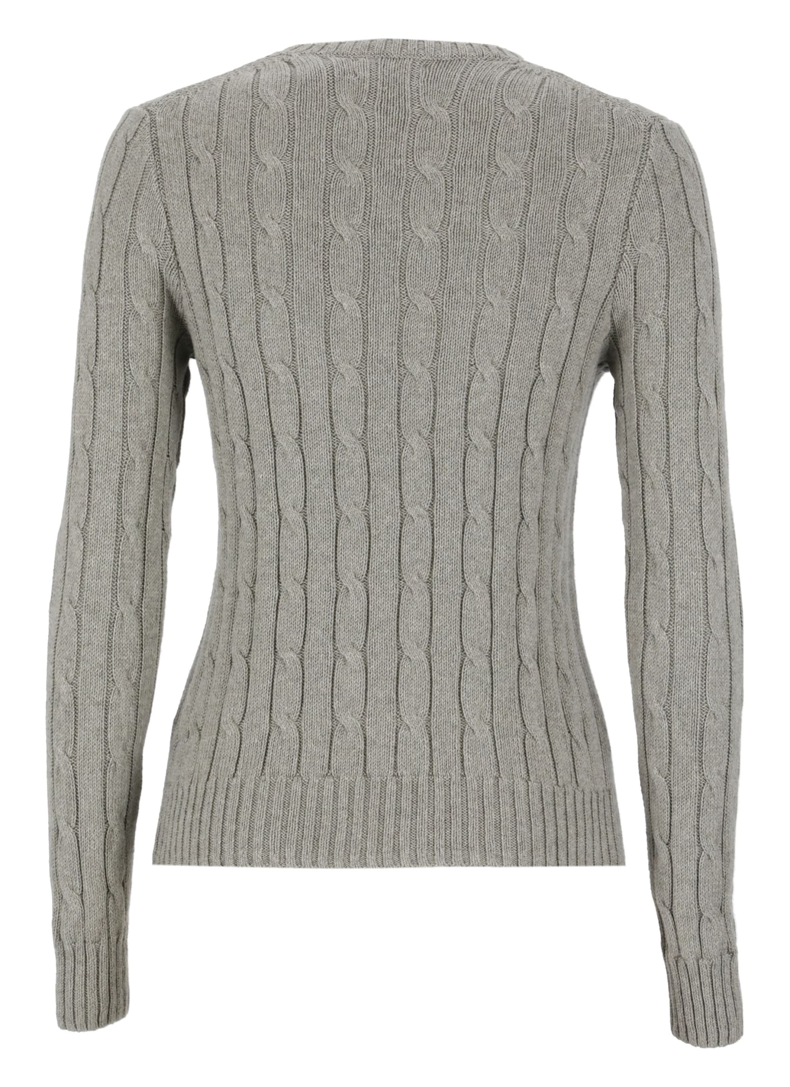 Shop Polo Ralph Lauren Cotton Sweater In Grey